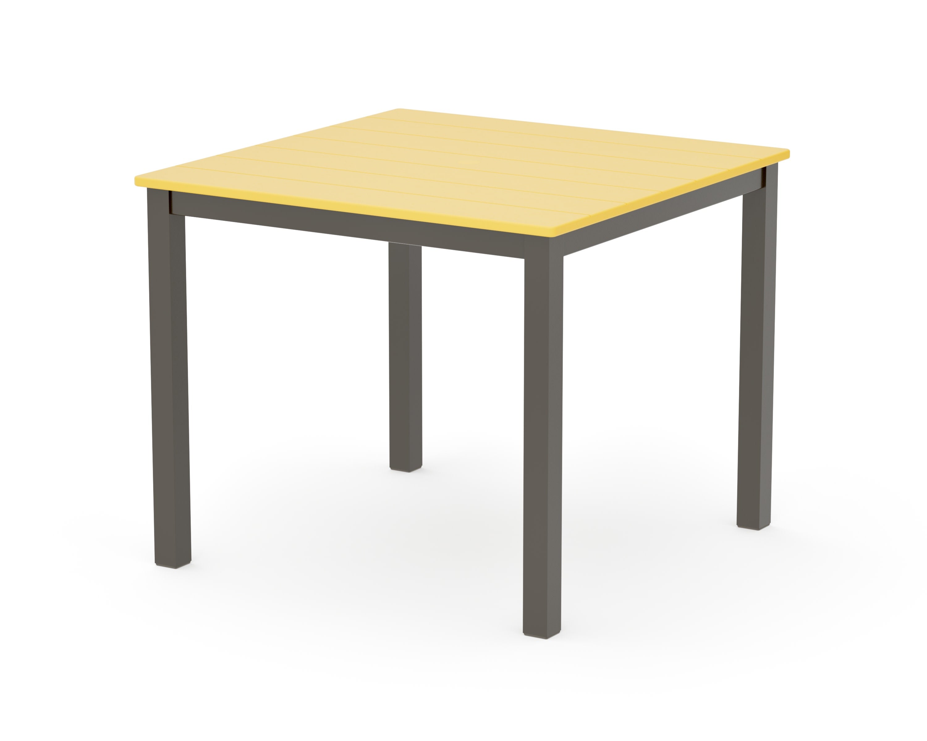 Main Street 36" x 36" Dining Table in Bronze / Lemon