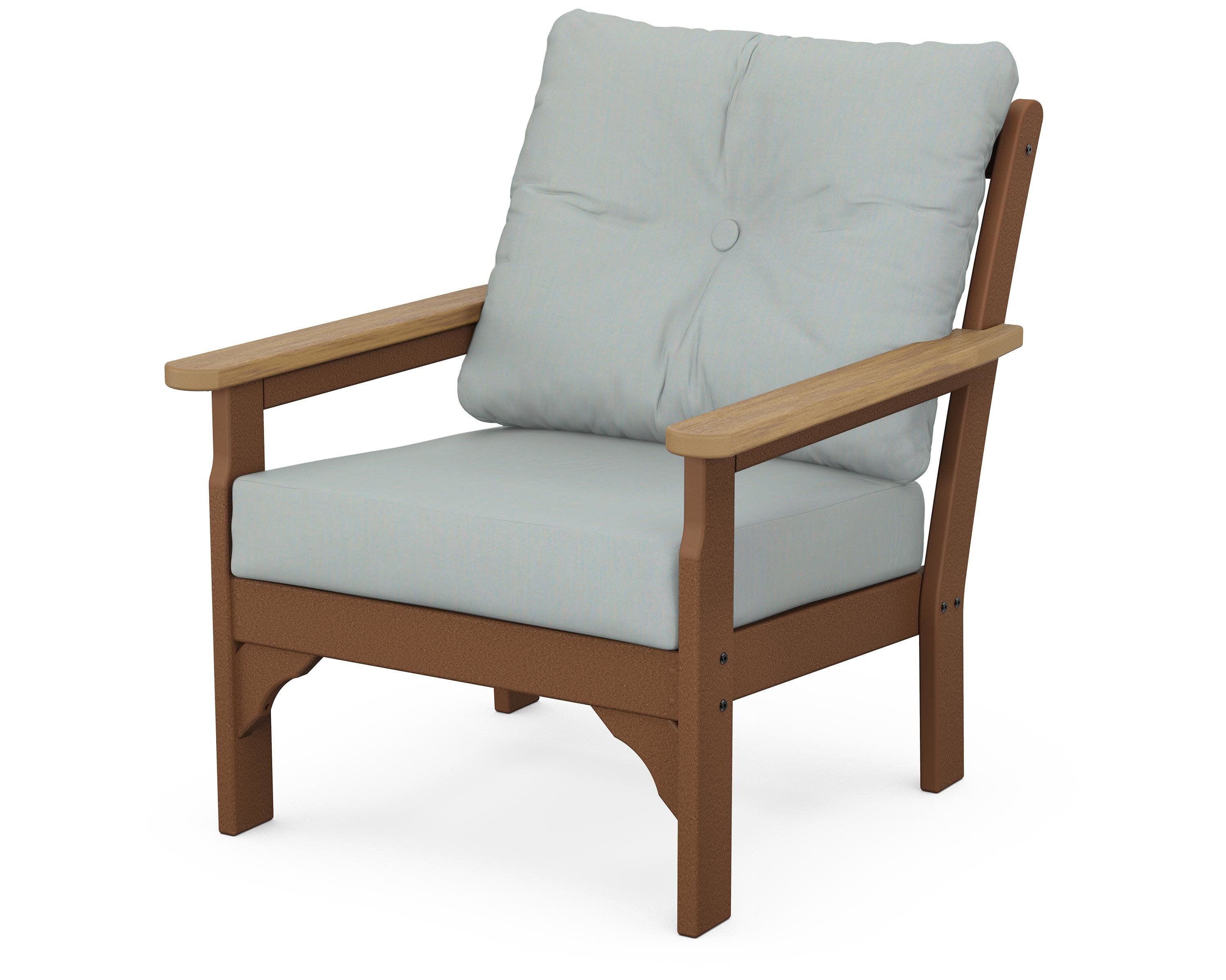 Vineyard Deep Seating Chair in Teak / Natural / Spa