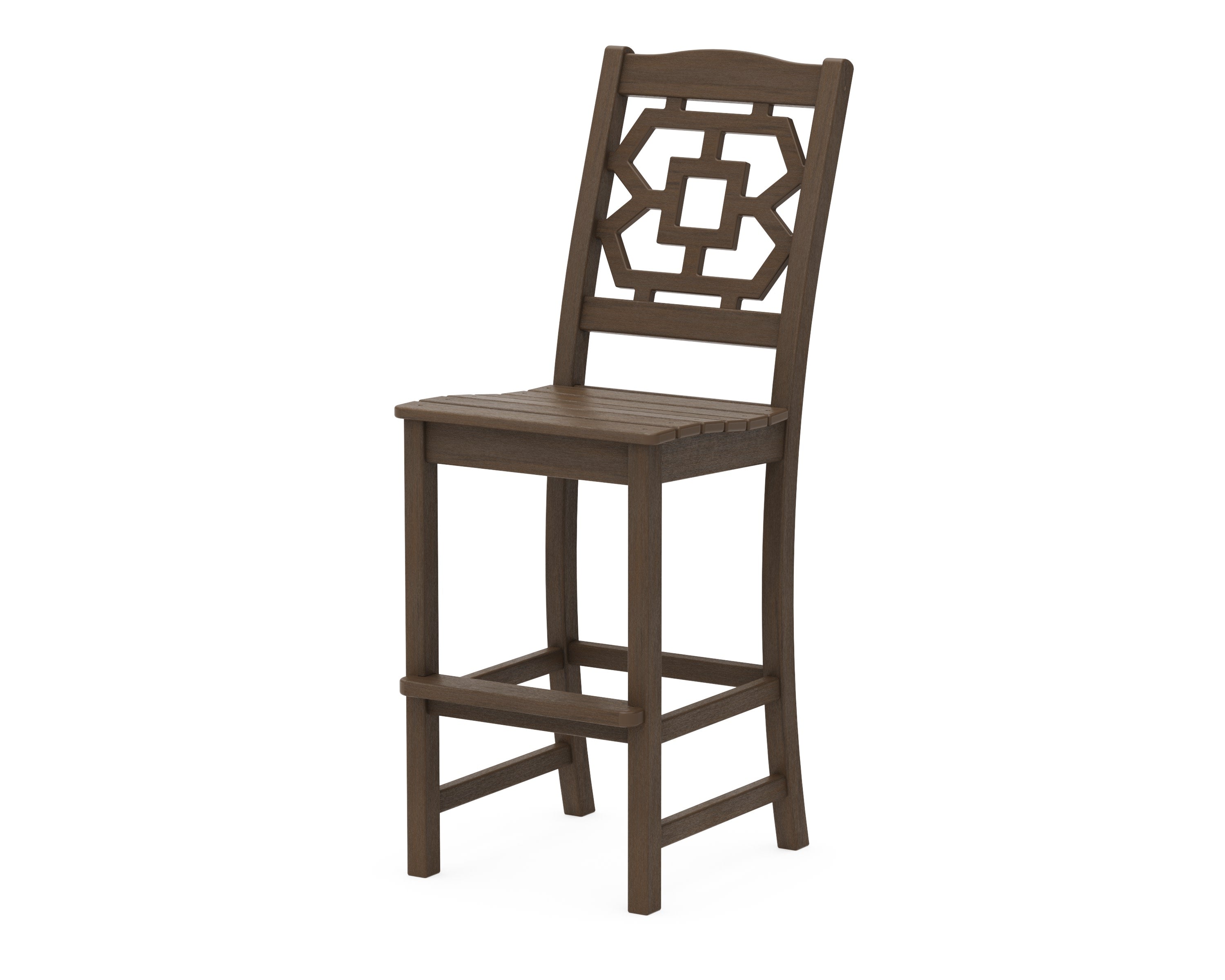 Chinoiserie Bar Side Chair in Kona