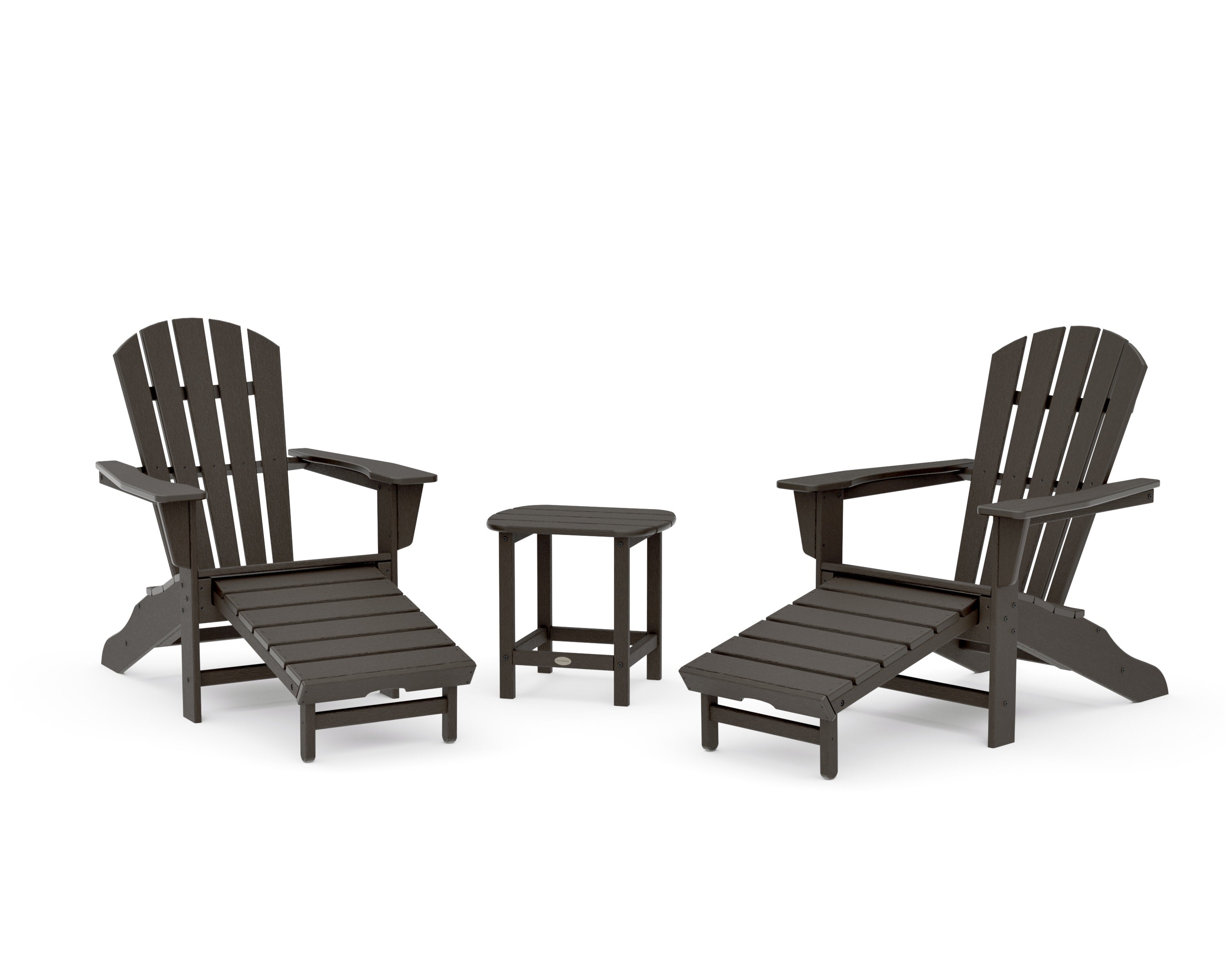 Palm Coast Ultimate Adirondack 3-Piece Set in Vintage Coffee