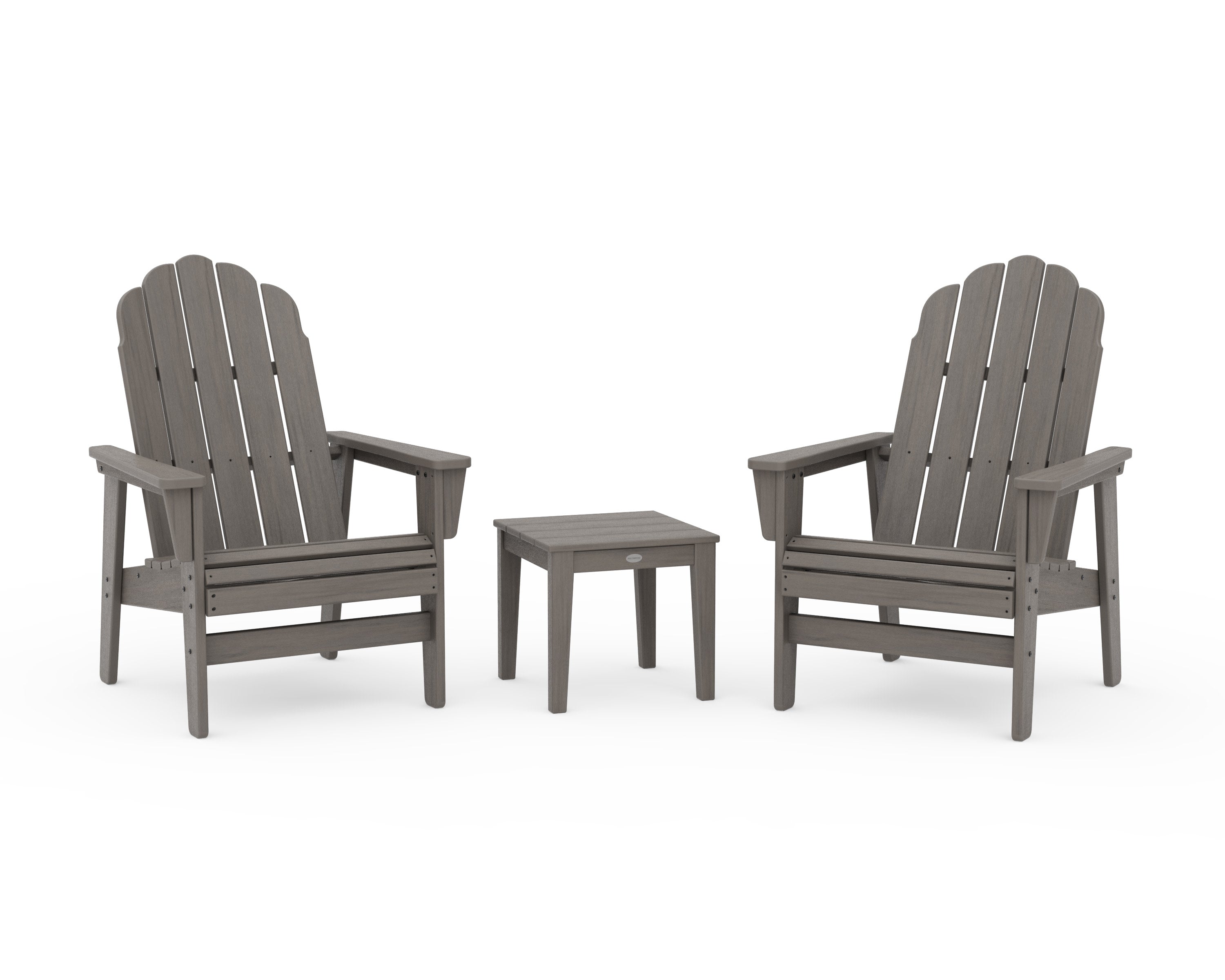 3-Piece Vineyard Grand Upright Adirondack Set in Driftwood