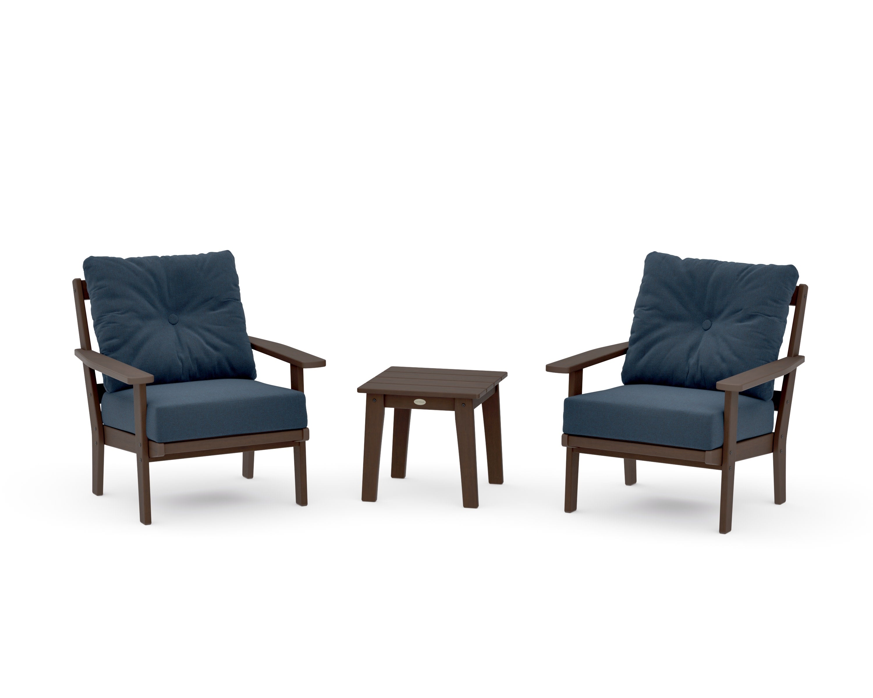 Prairie 3-Piece Deep Seating Set in Kona / Marine Indigo