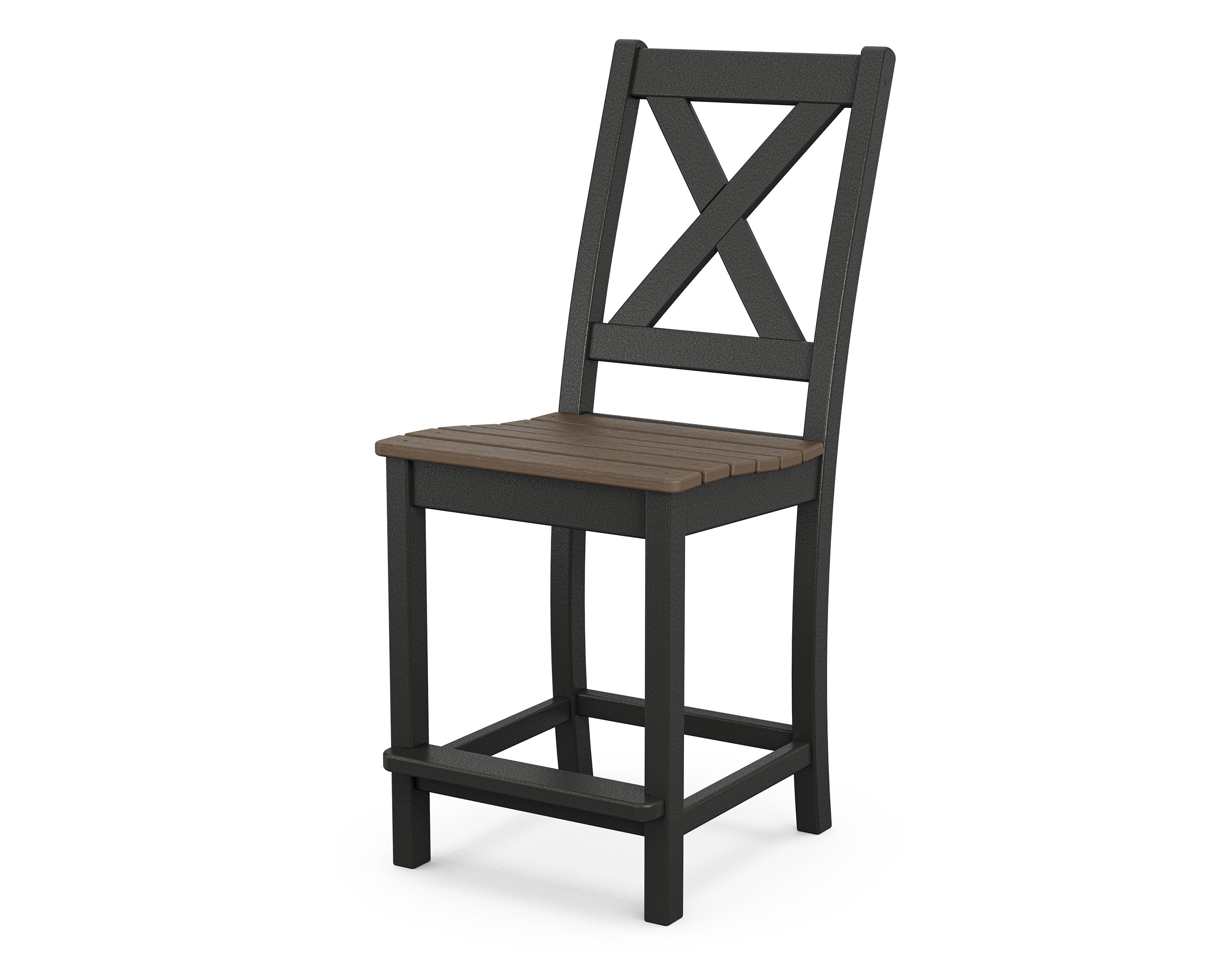 Braxton Counter Side Chair in Black / Kona