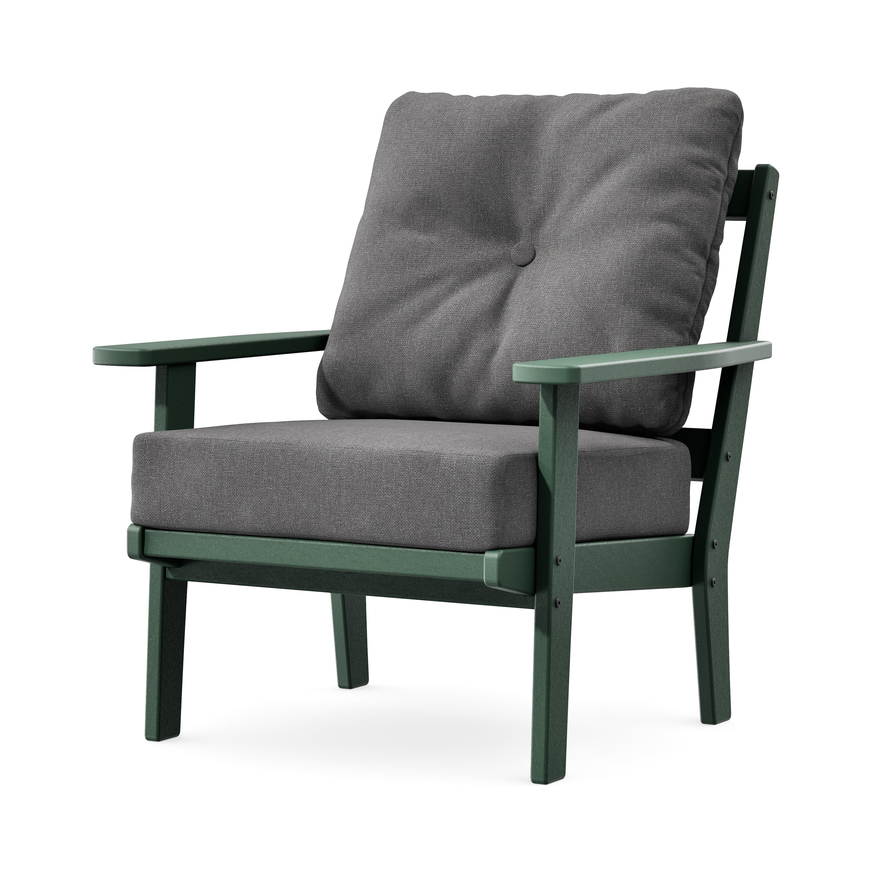 Prairie Deep Seating Chair in Green / Ash Charcoal