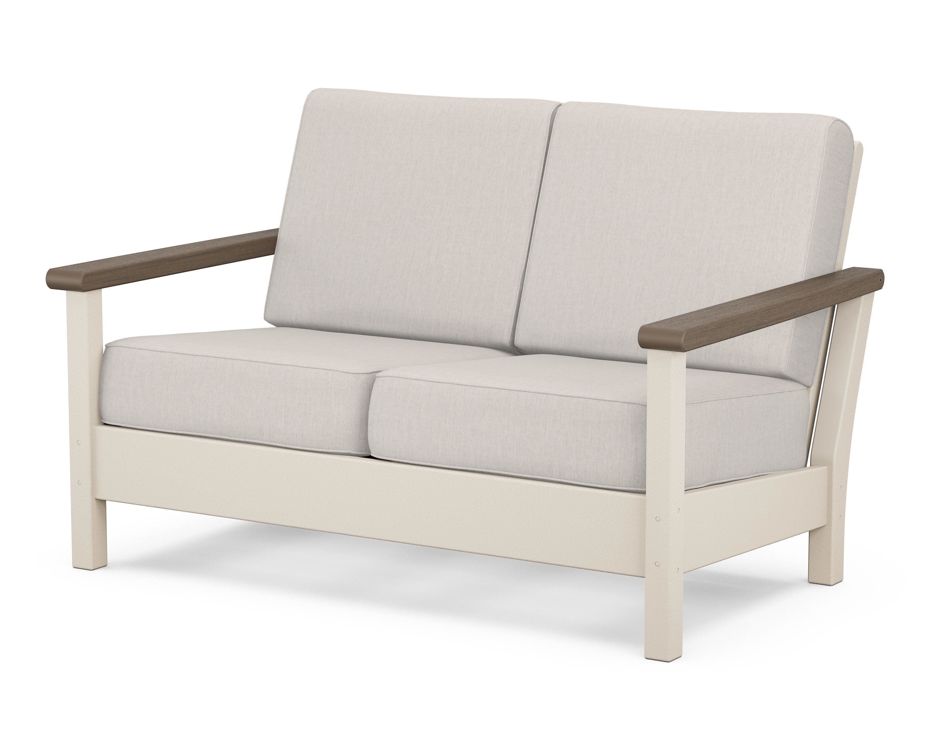 Harbour Deep Seating Loveseat in Sand / Kona / Cast Ash