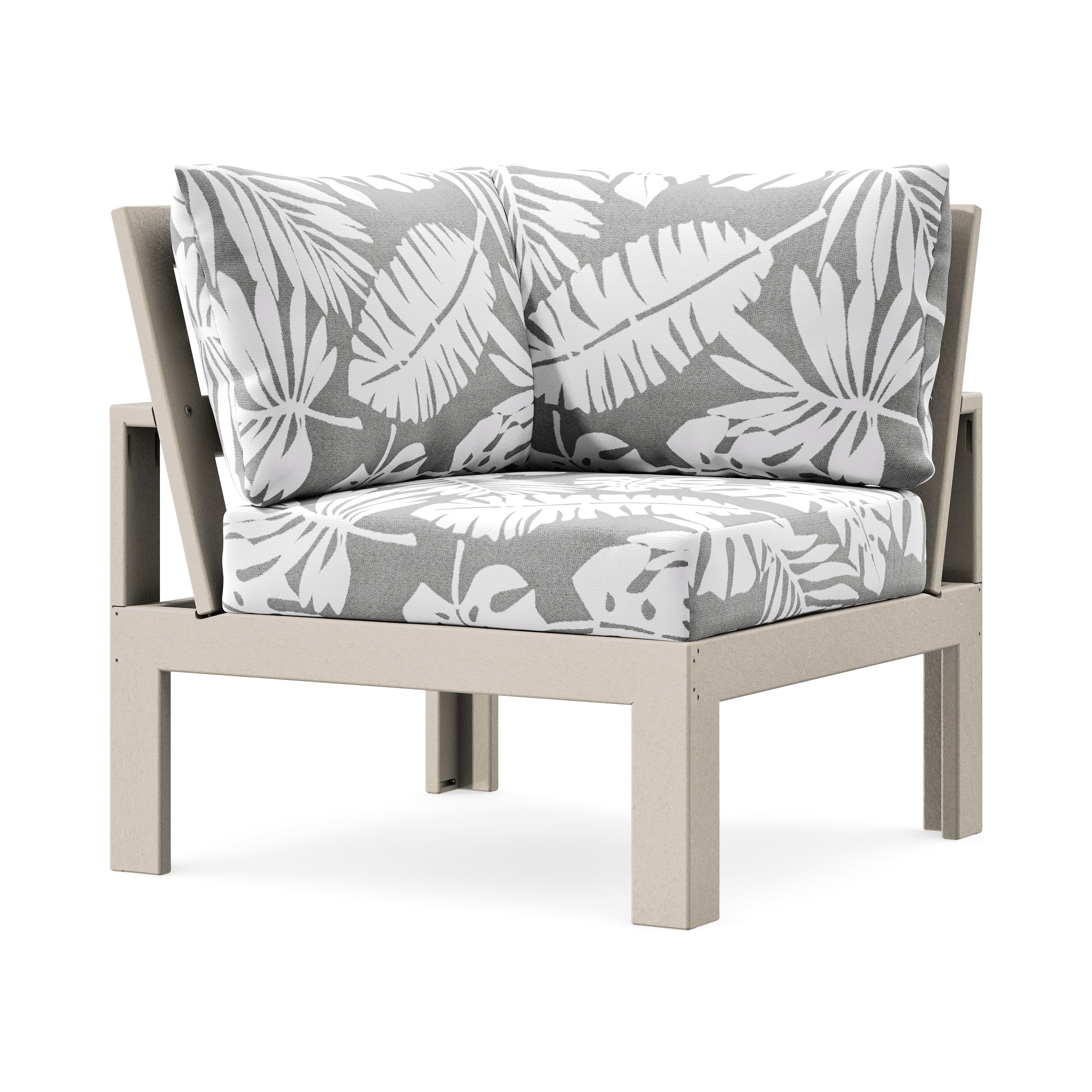 Modular Corner Chair in Sand / Leaf Grey Mist