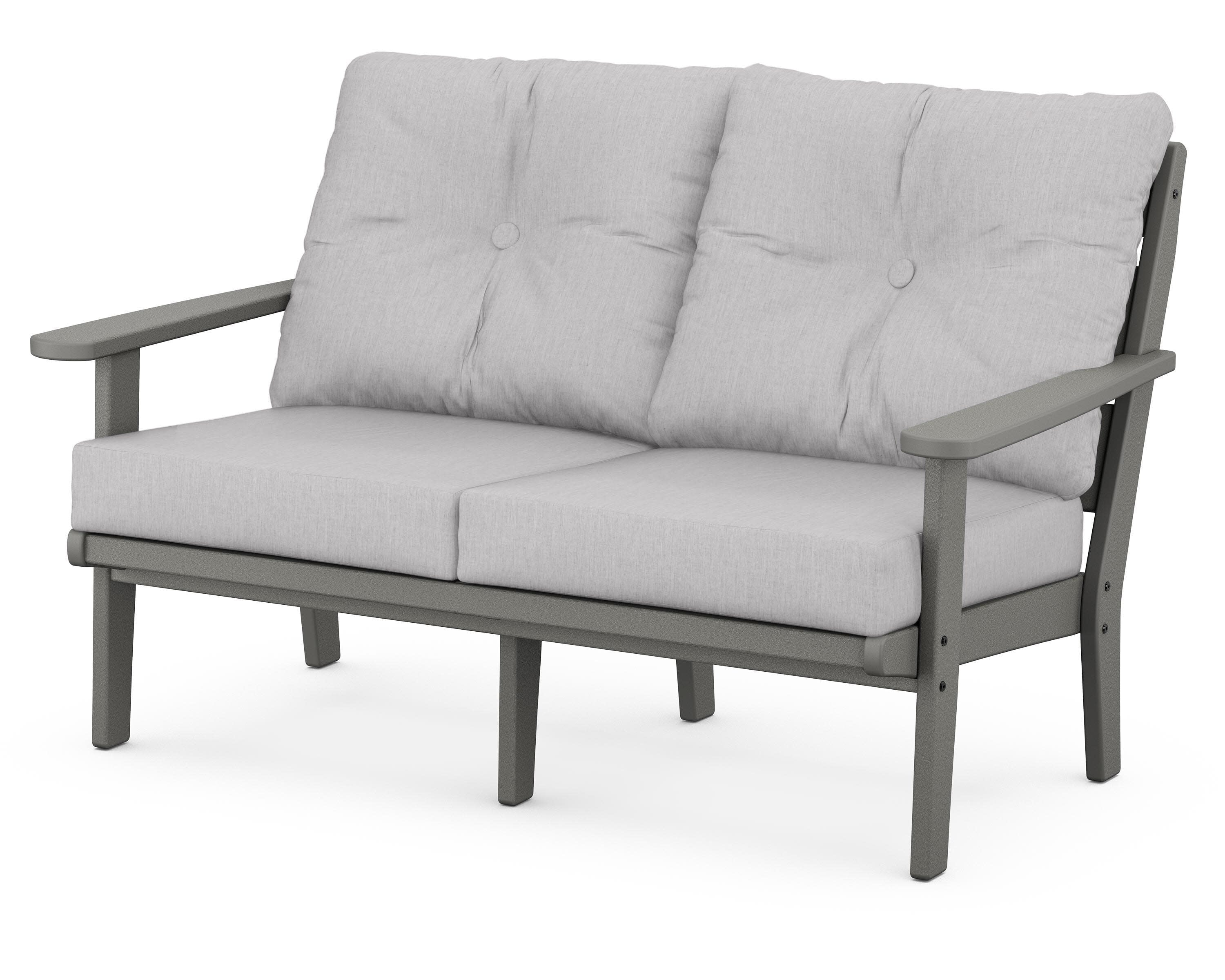 Lakeside Deep Seating Loveseat in Slate Grey / Granite