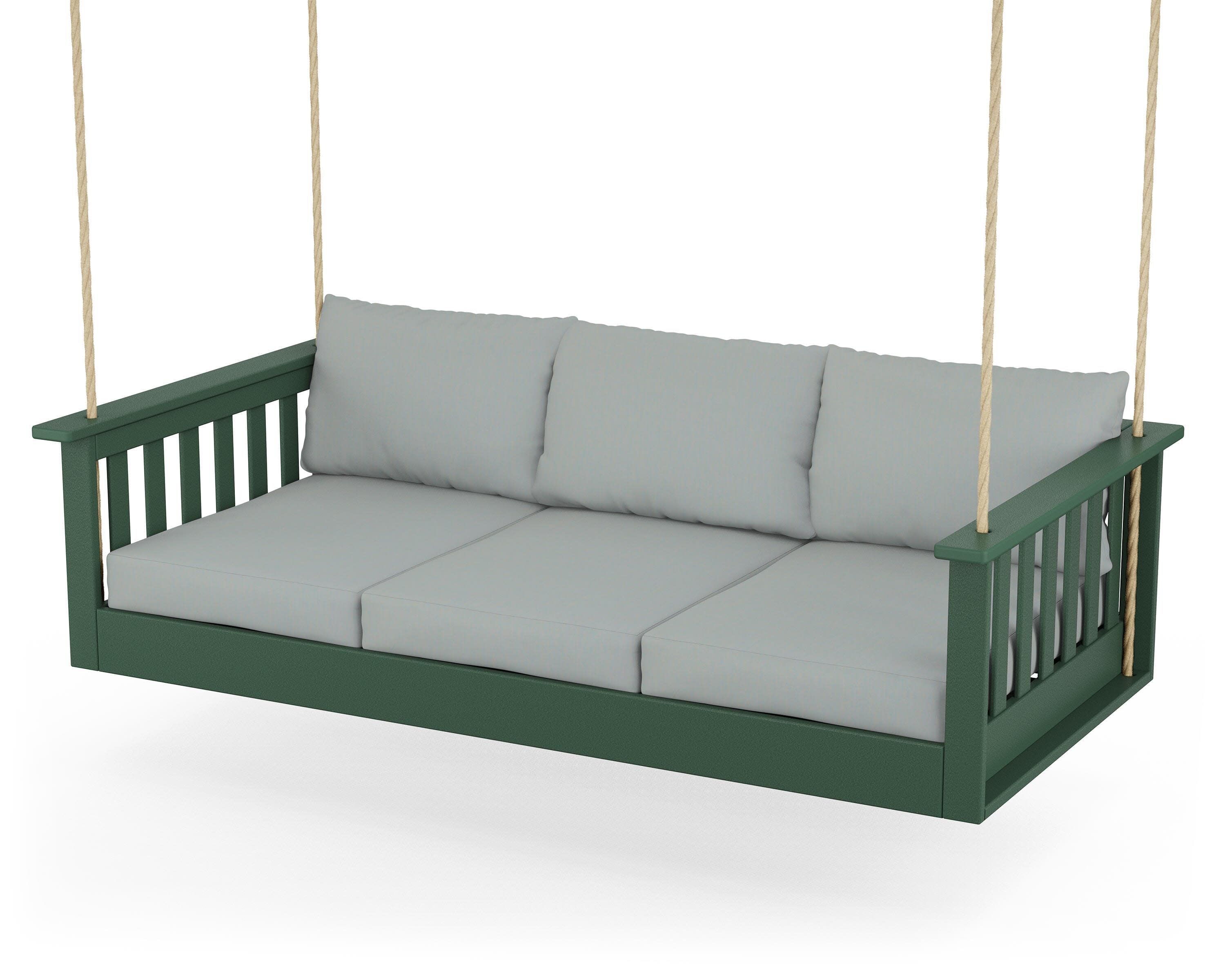 Vineyard Daybed Swing in Green / Spa