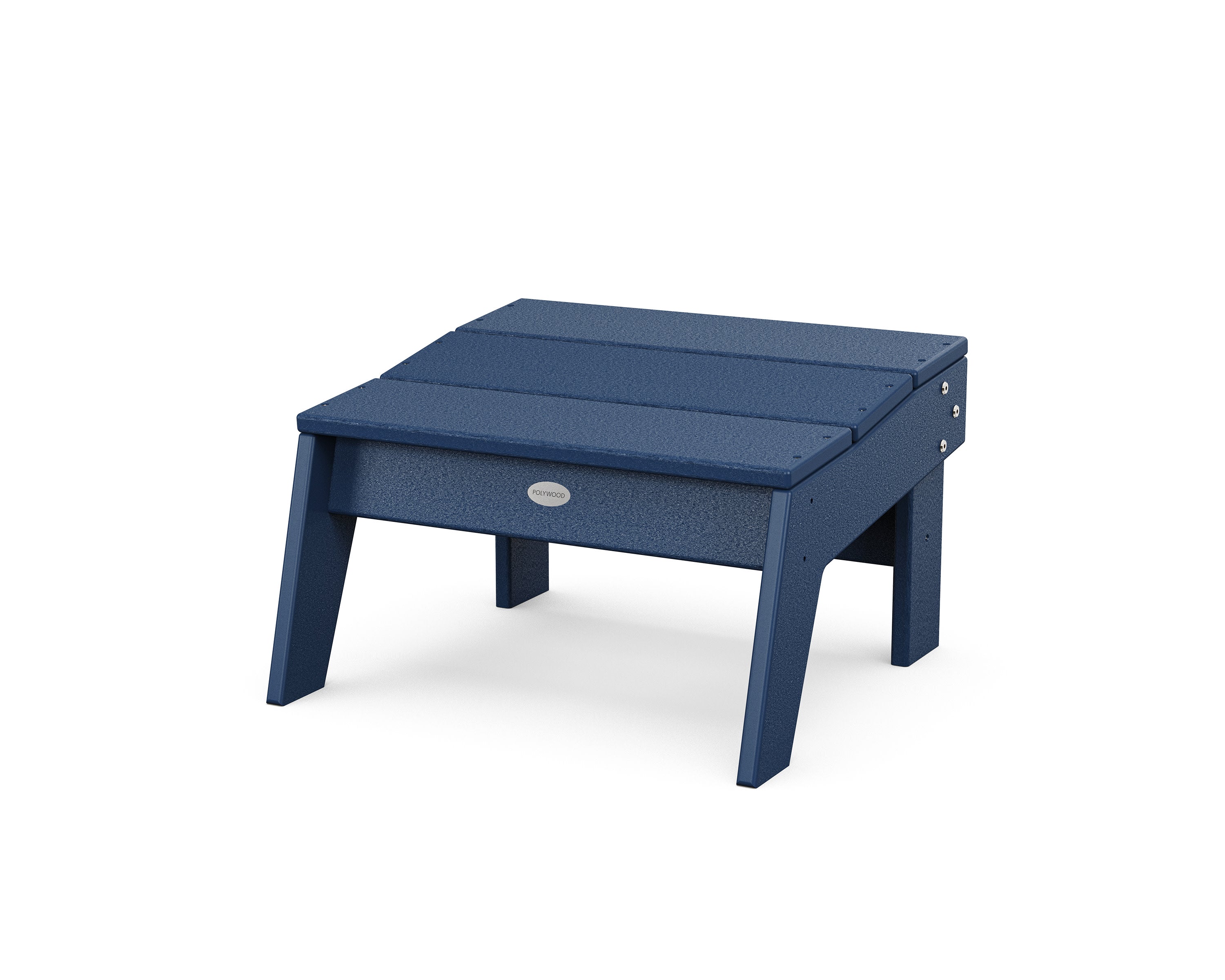Modern Studio Ottoman in Navy