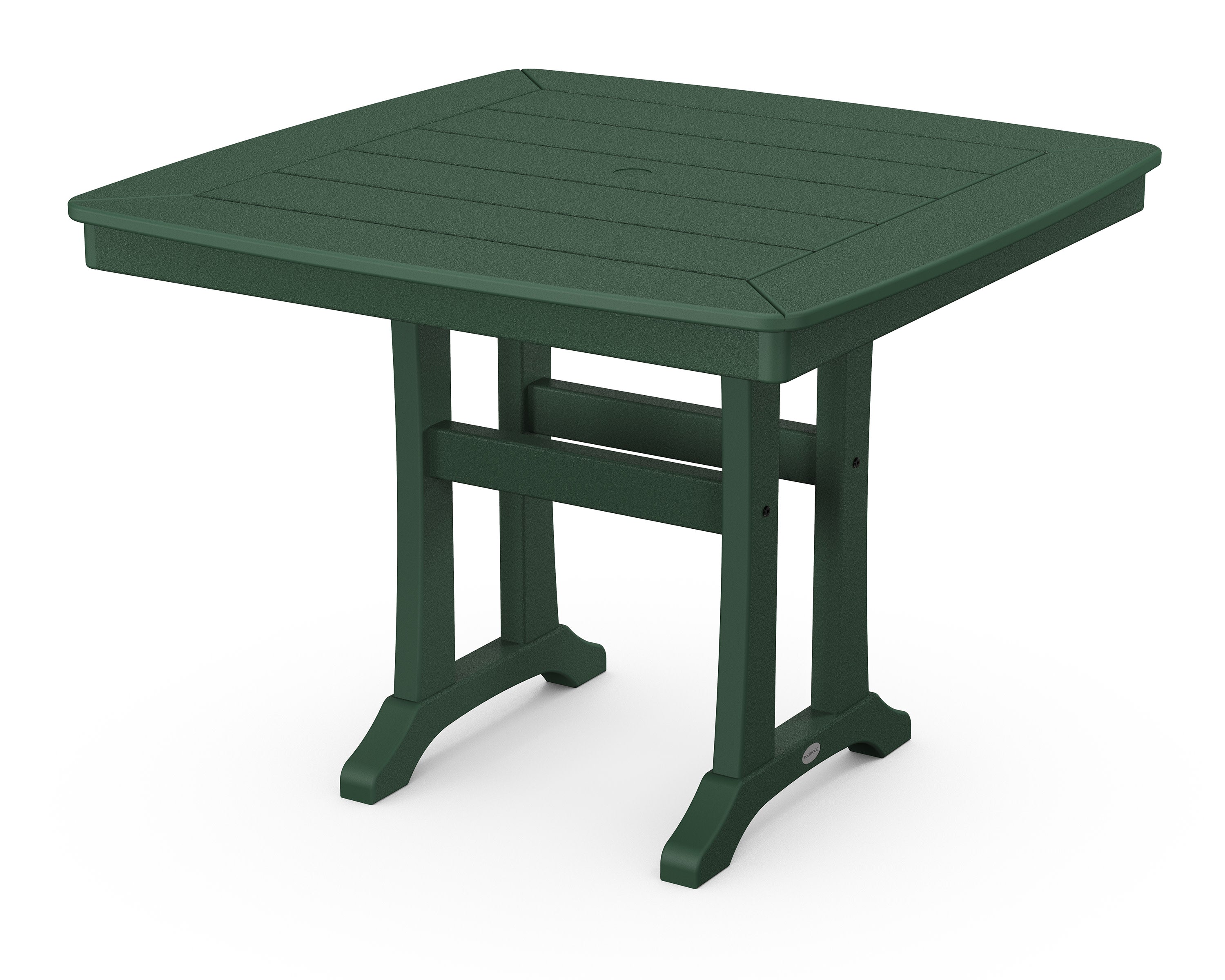 Nautical Trestle 37" Dining Table in Green