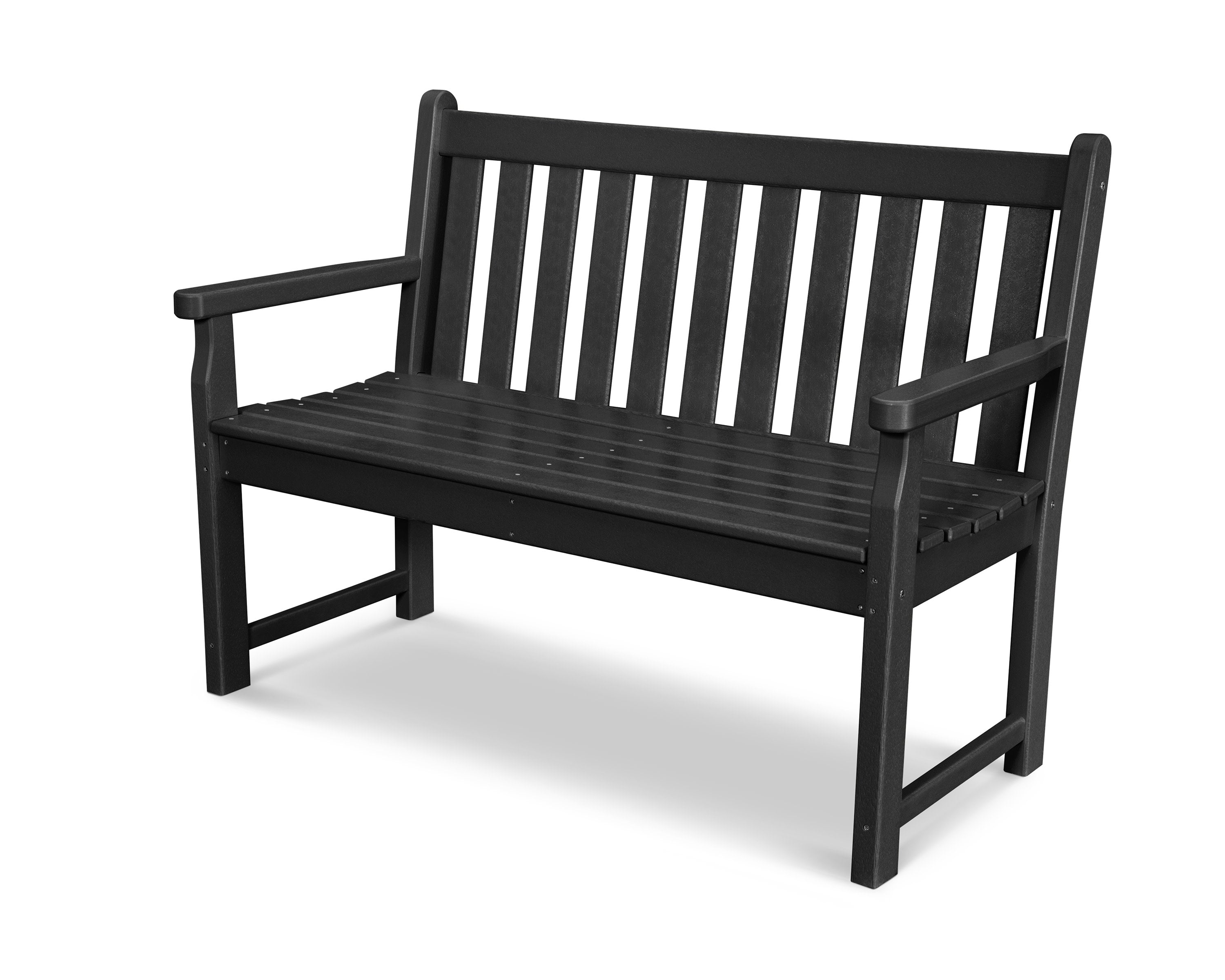 Traditional Garden 48" Bench in Black