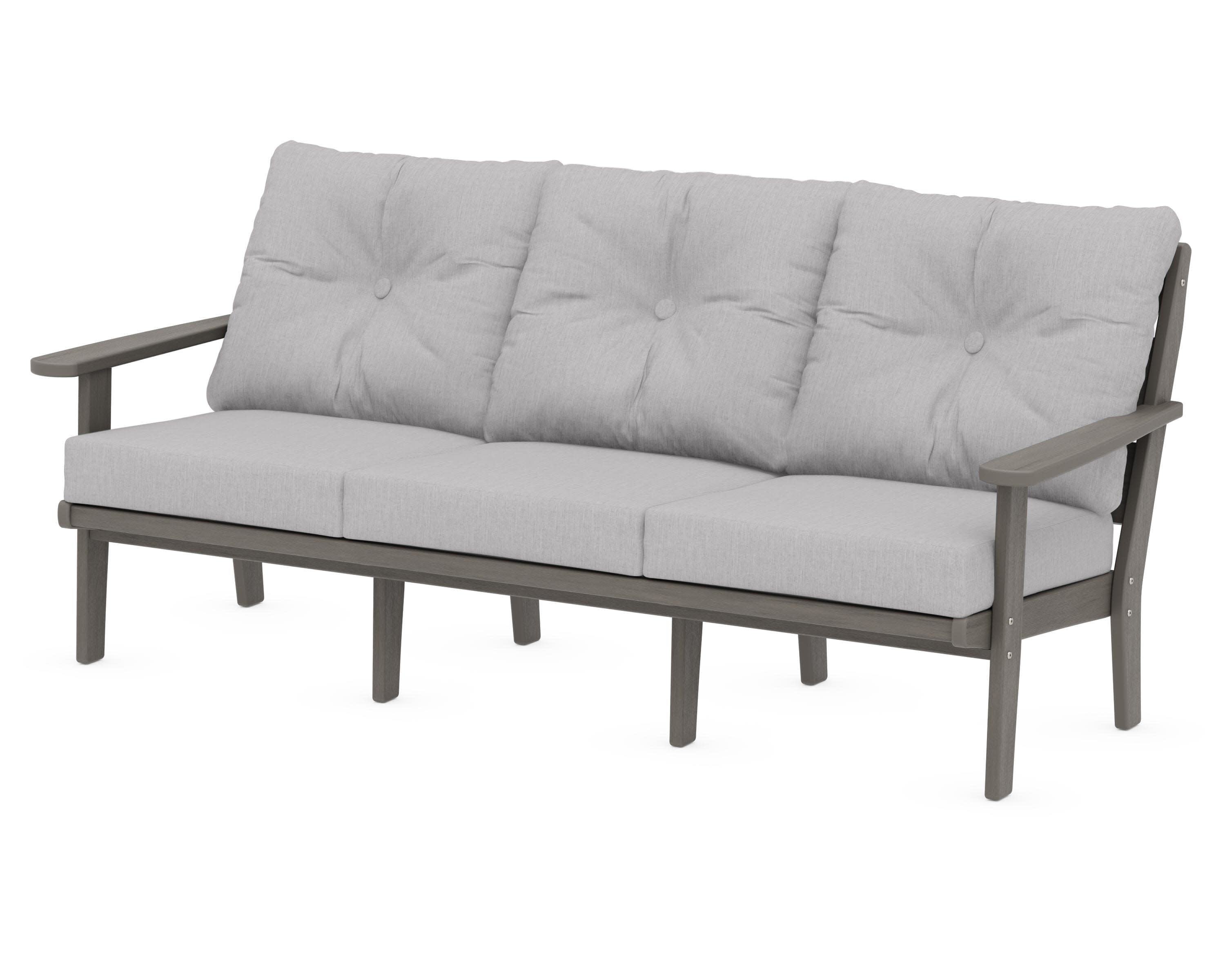 Lakeside Deep Seating Sofa in Driftwood / Granite