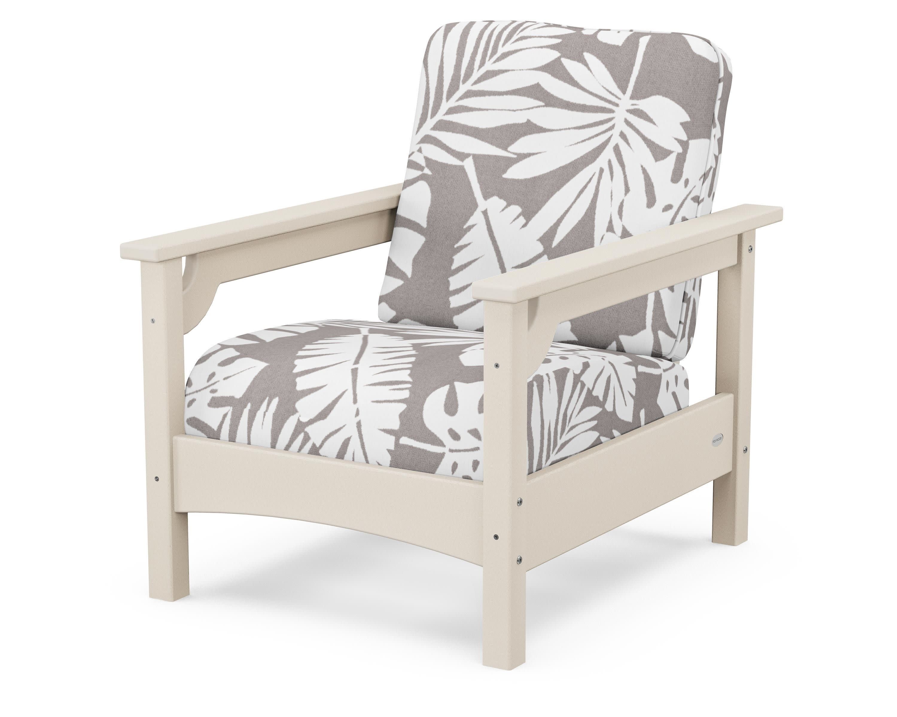 Club Chair in Sand / Leaf Grey Mist