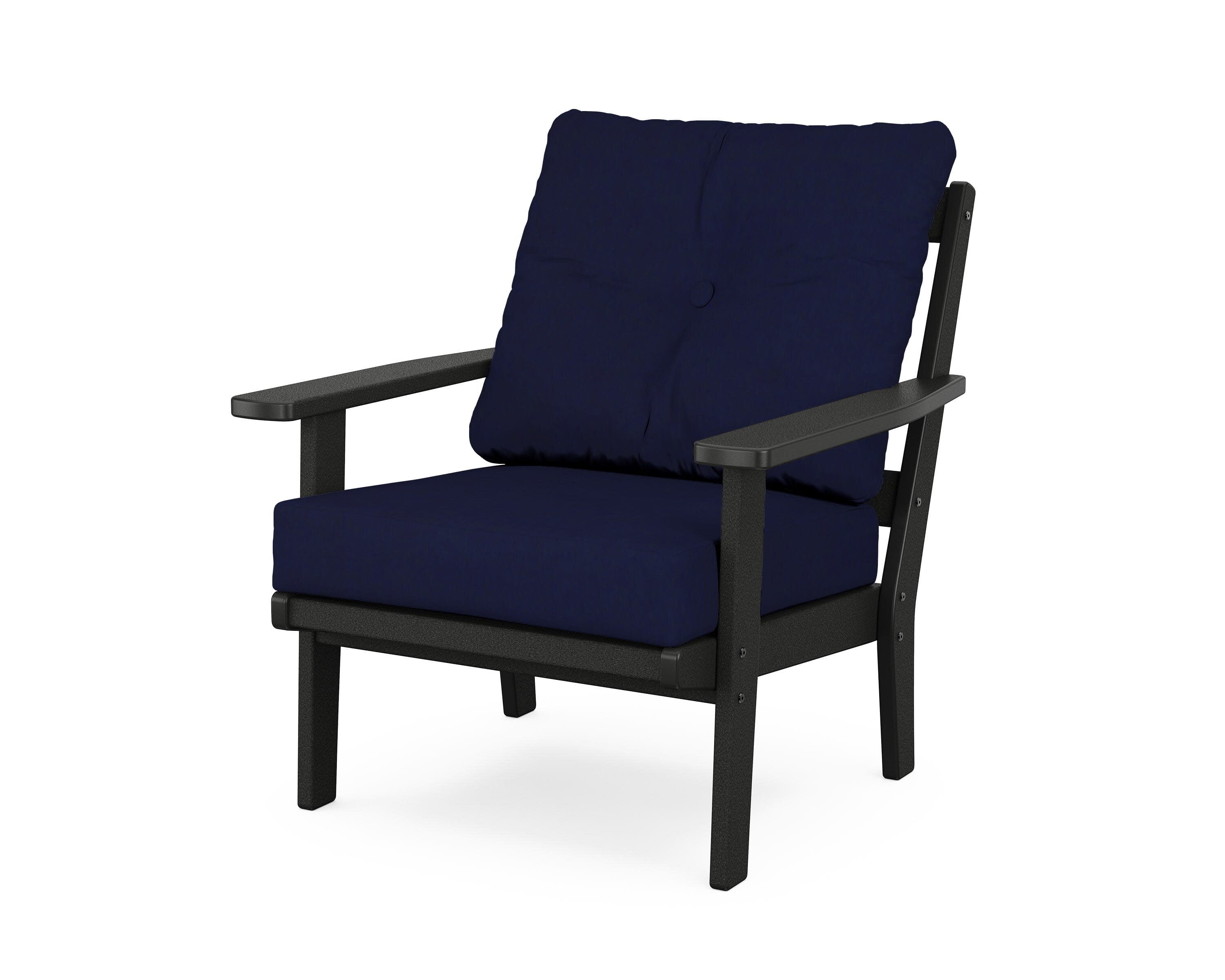 Prairie Deep Seating Chair in Black / Navy