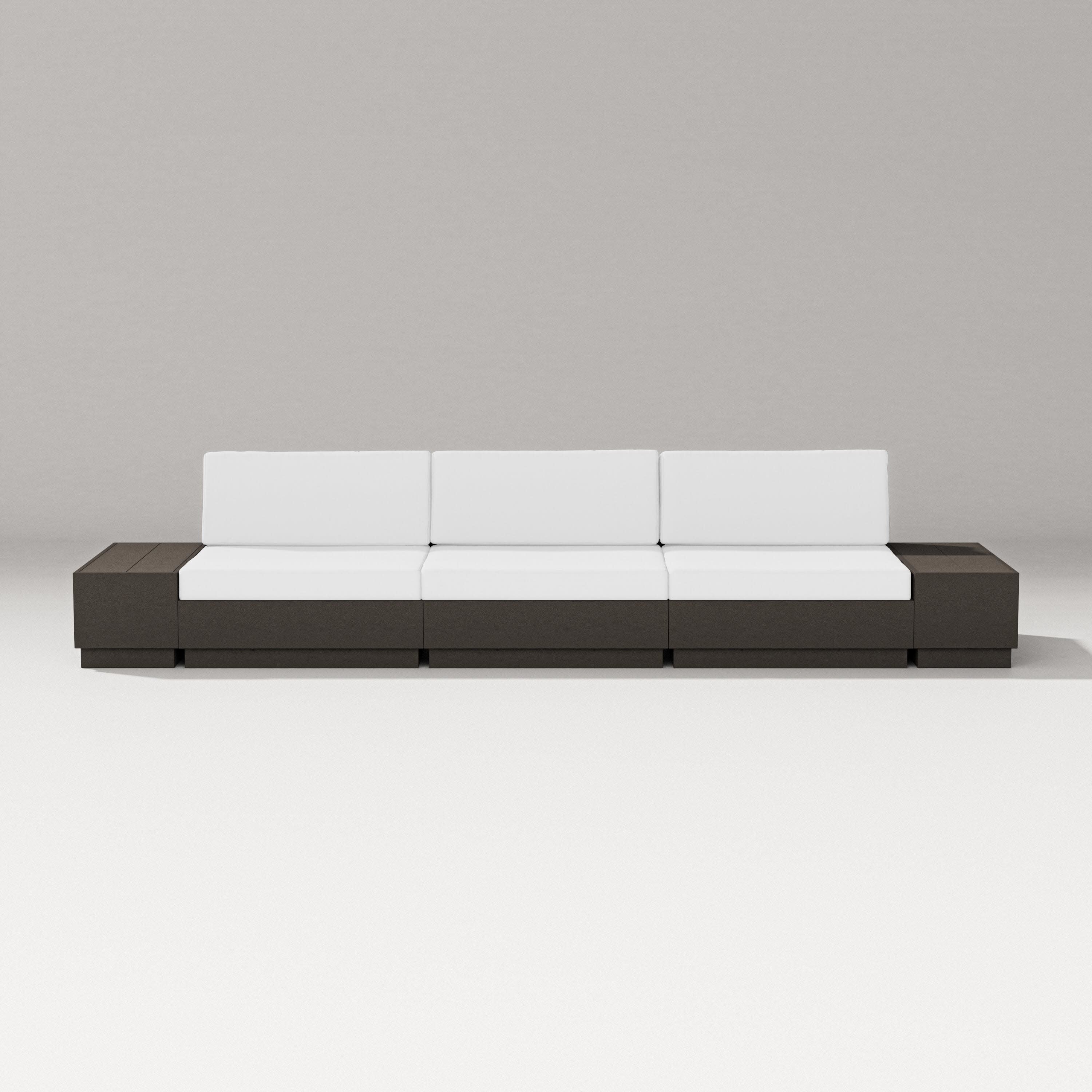 Elevate Straight Sectional in Vintage Coffee / Natural