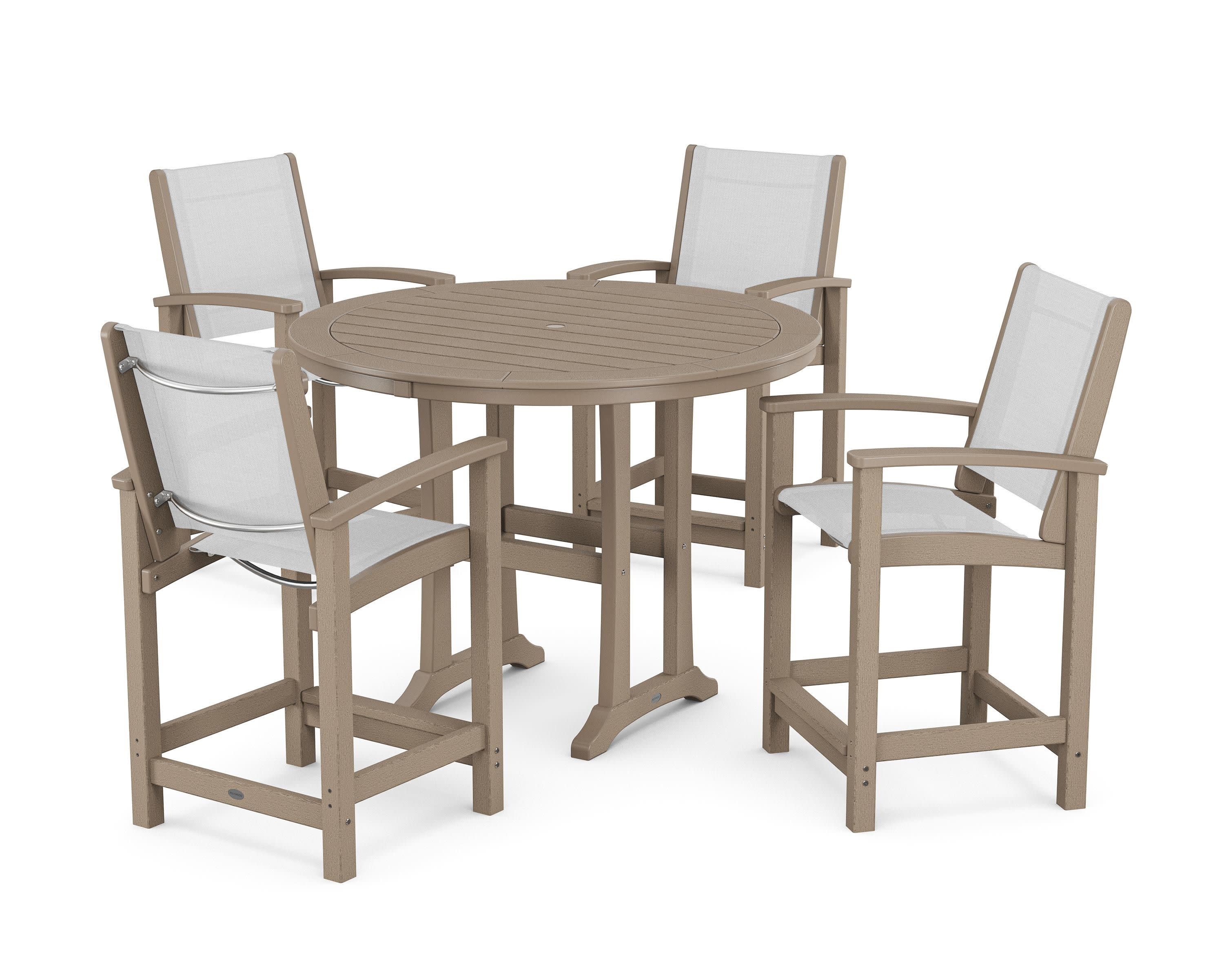Coastal 5-Piece Counter Set in Vintage Sahara / White Sling