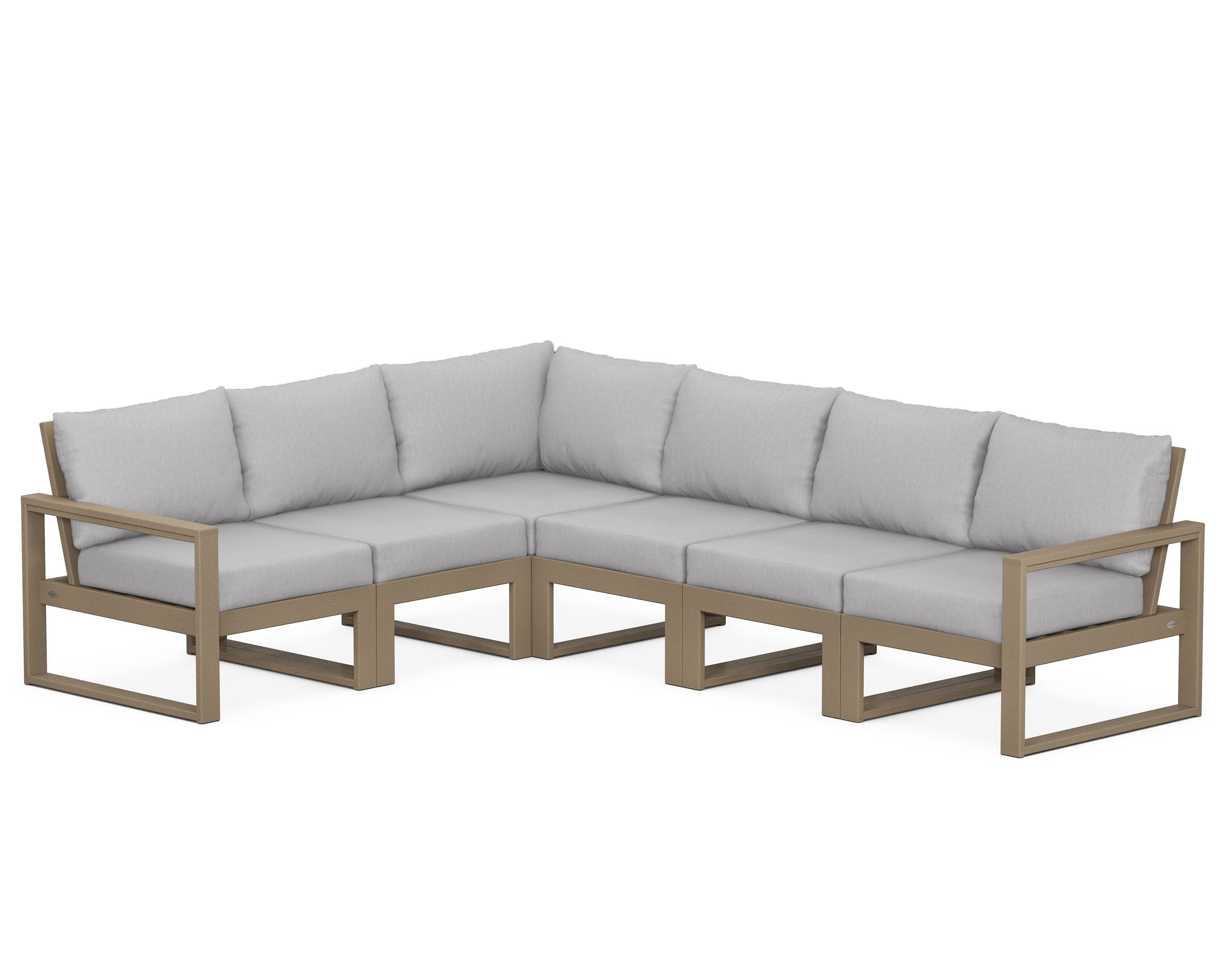 EDGE 6-Piece Modular Deep Seating Set in Vintage Sahara / Granite