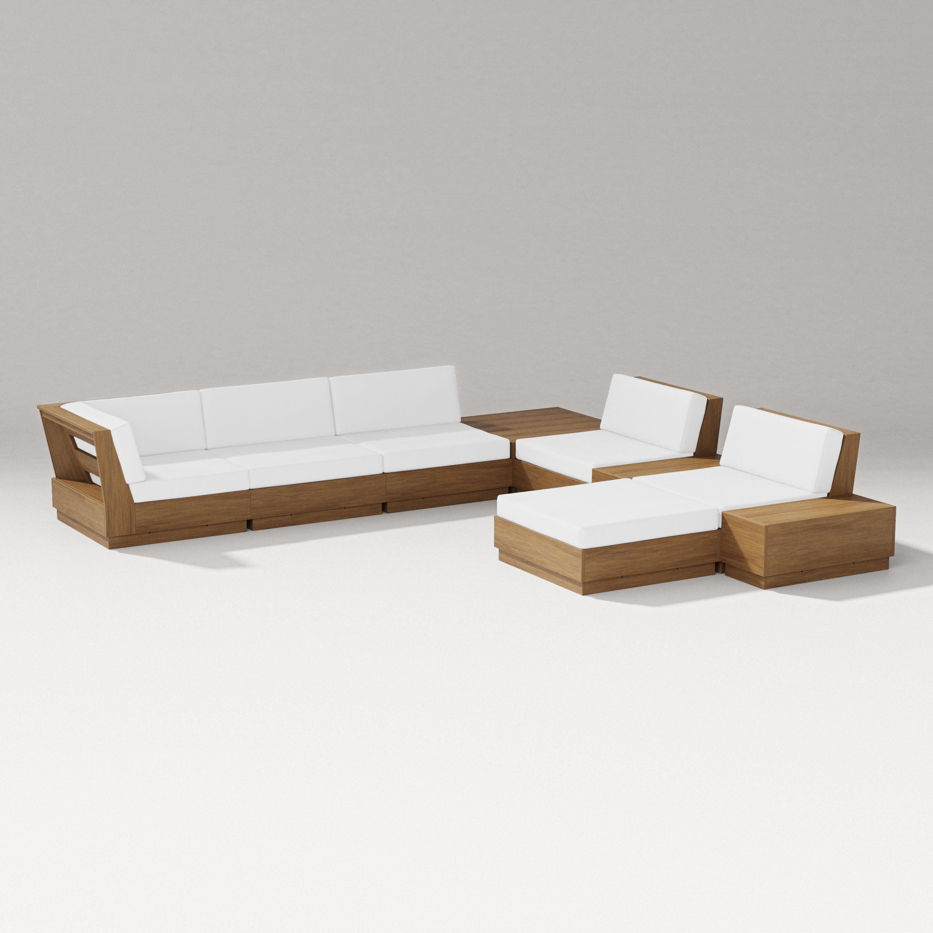 Elevate 9-Piece Conversation Sectional in Natural / Natural