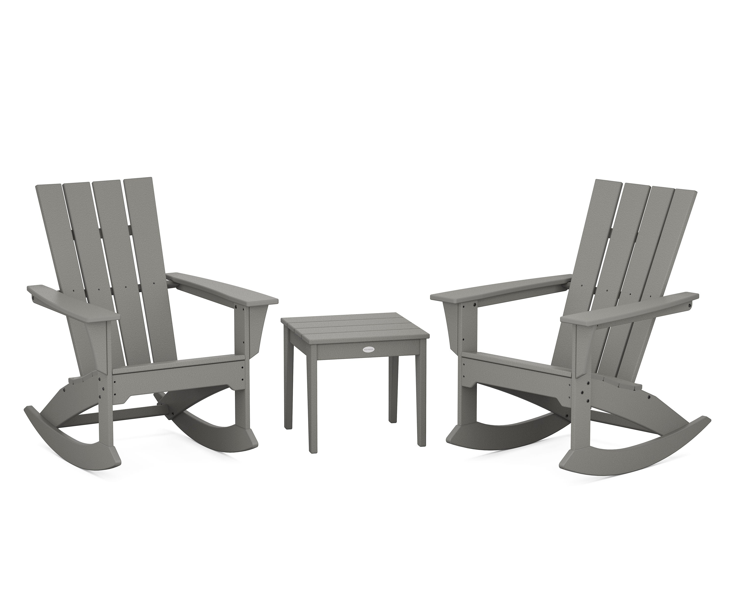 Quattro 3-Piece Rocker Set in Slate Grey