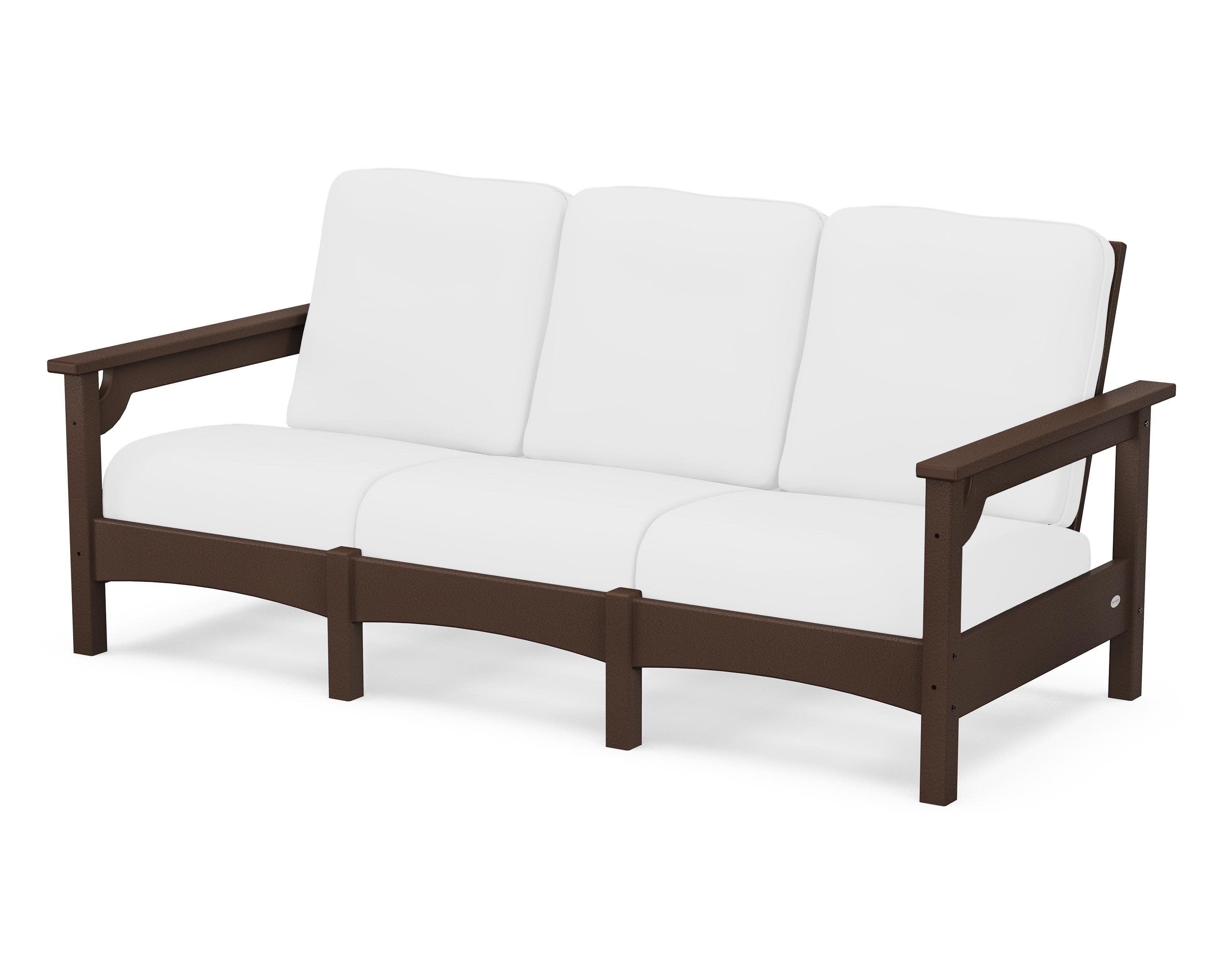 Club Sofa in Mahogany / Natural