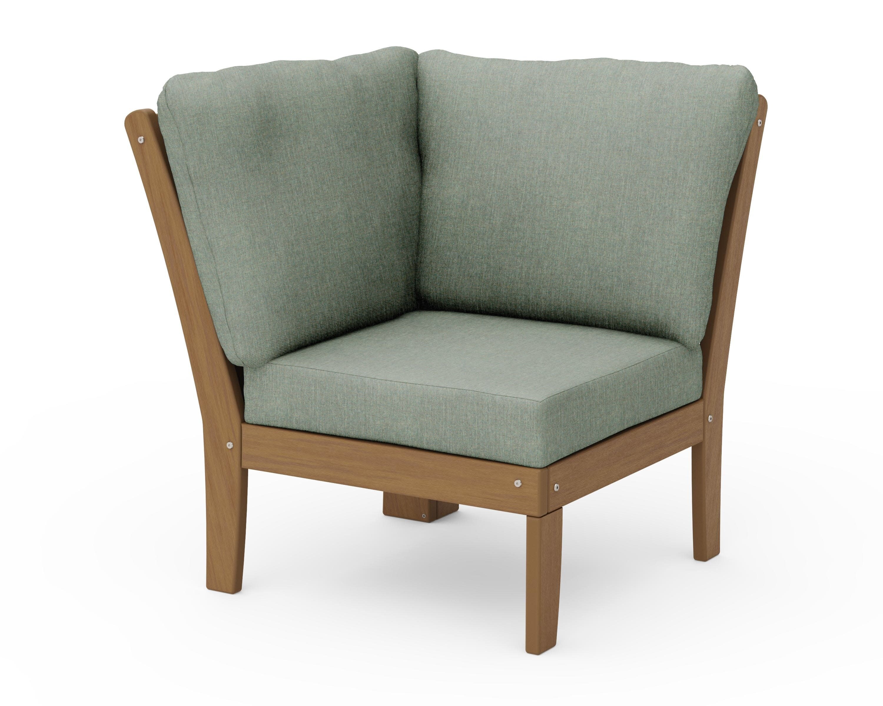 Braxton Modular Corner Chair in Natural / Cast Sage