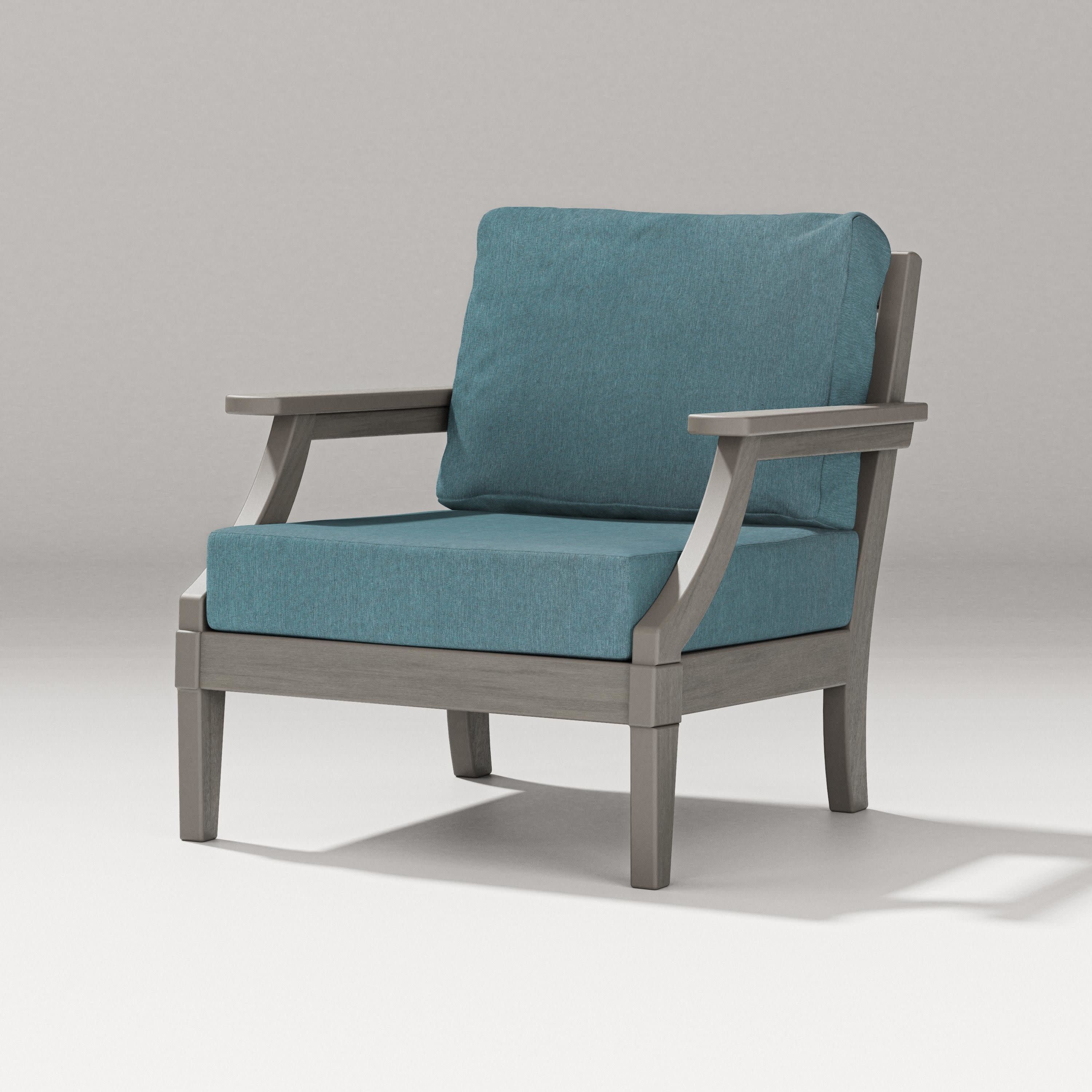 Estate Lounge Chair in Driftwood / Ocean Teal