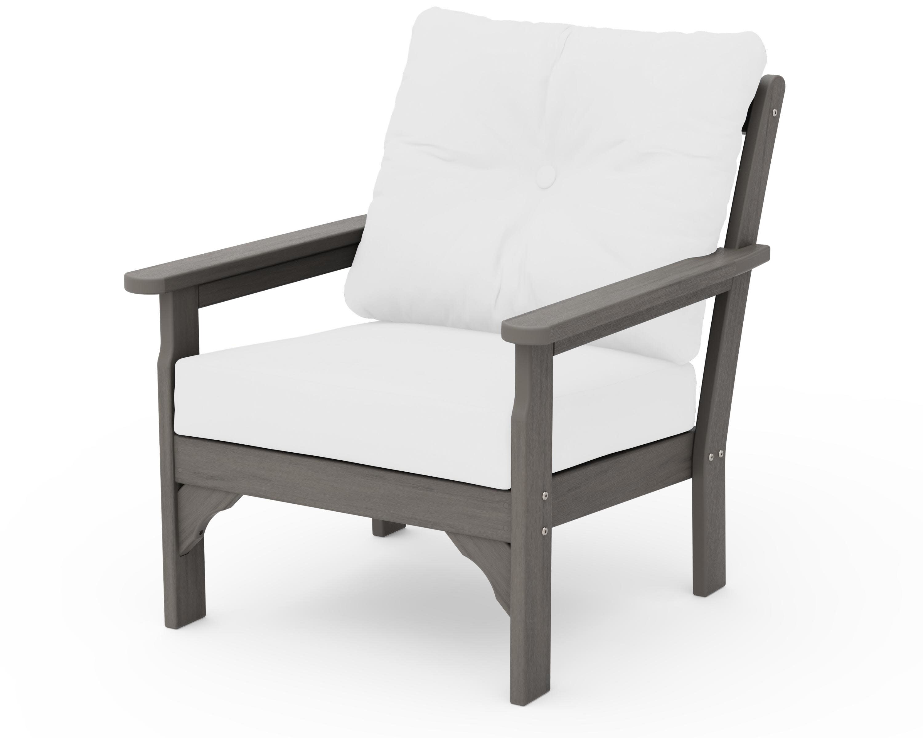 Vineyard Deep Seating Chair in Driftwood / Natural