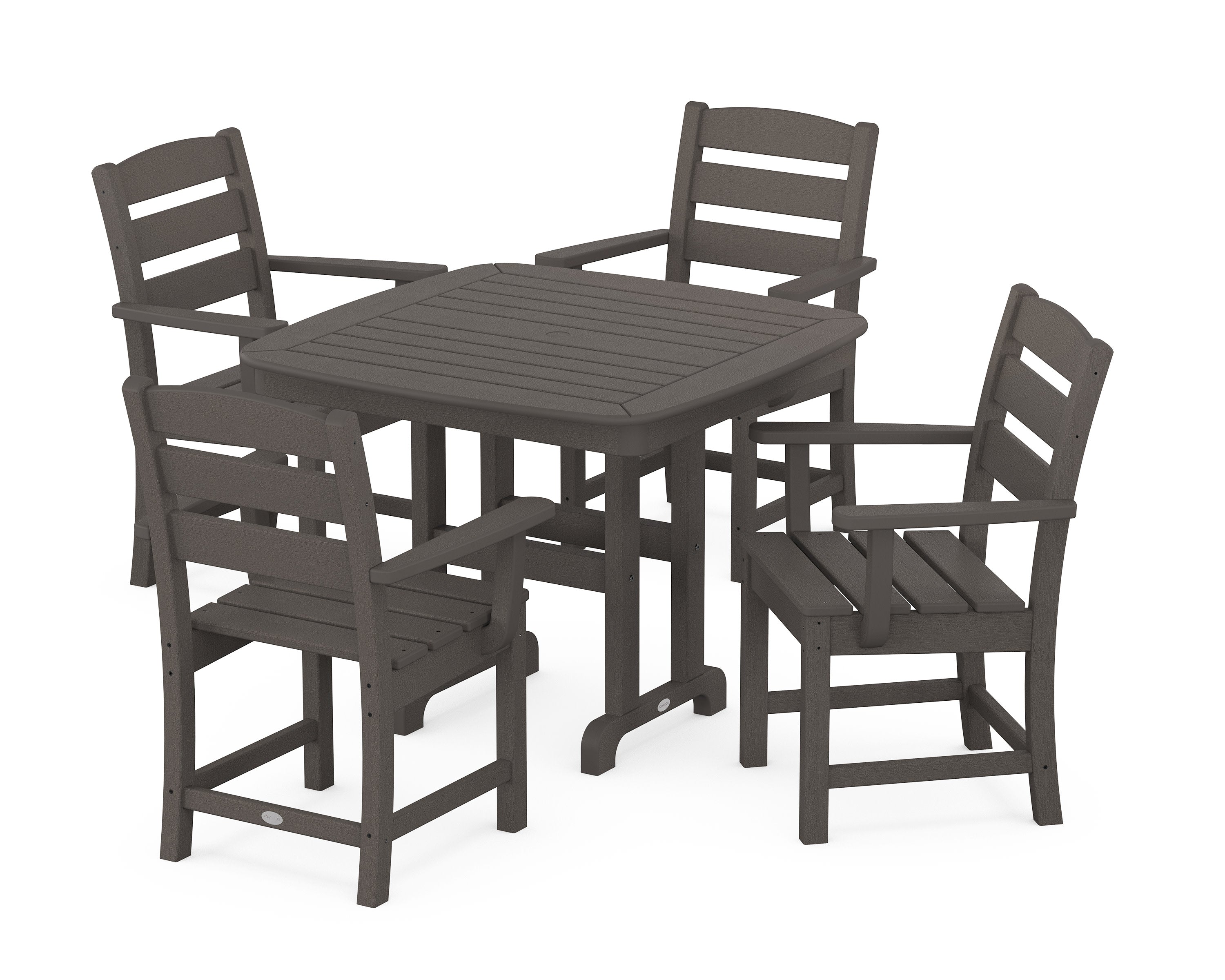 Lakeside 5-Piece Dining Set in Vintage Coffee