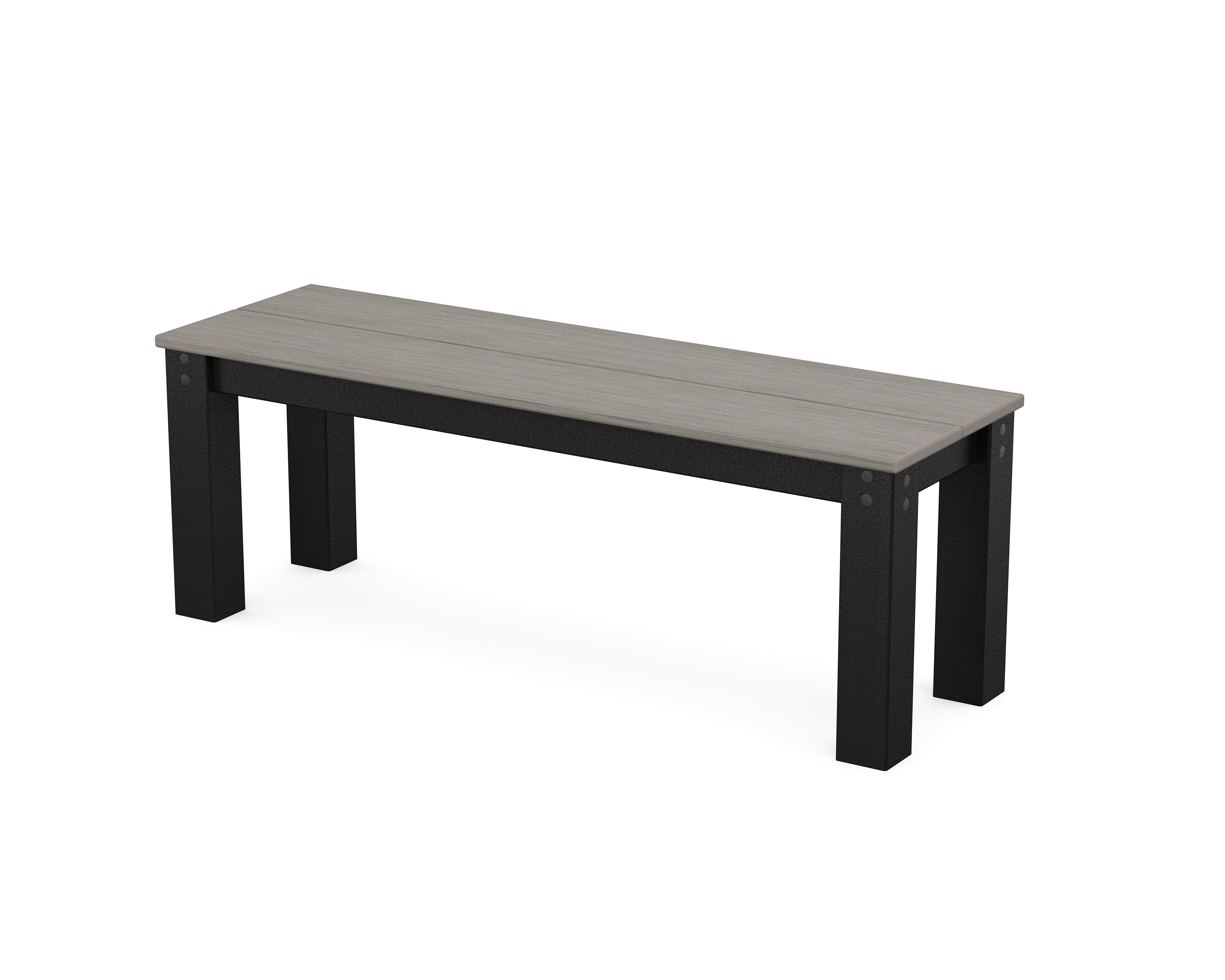 Studio Parsons 48" Bench in Black / Driftwood