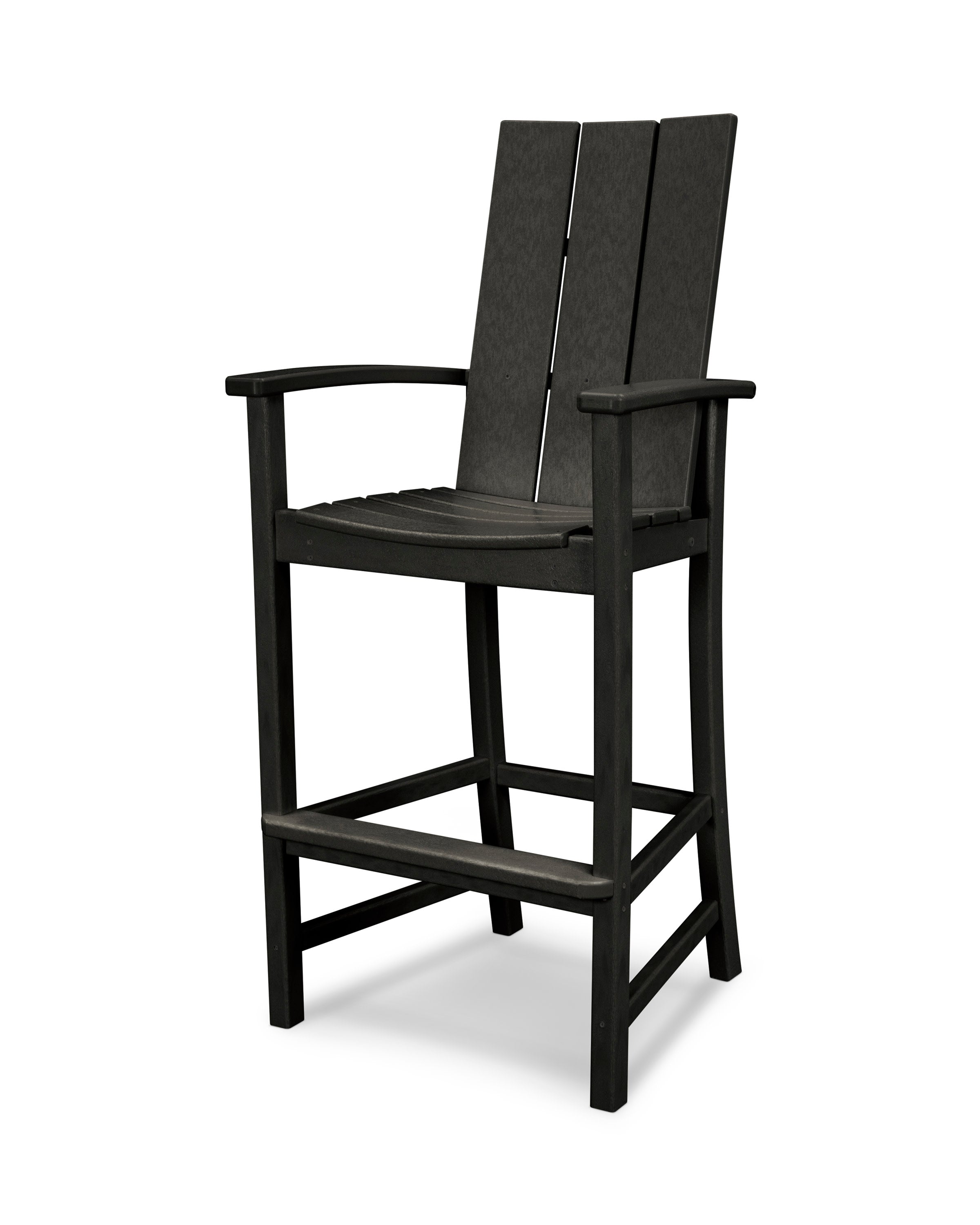 Modern Adirondack Bar Chair in Black