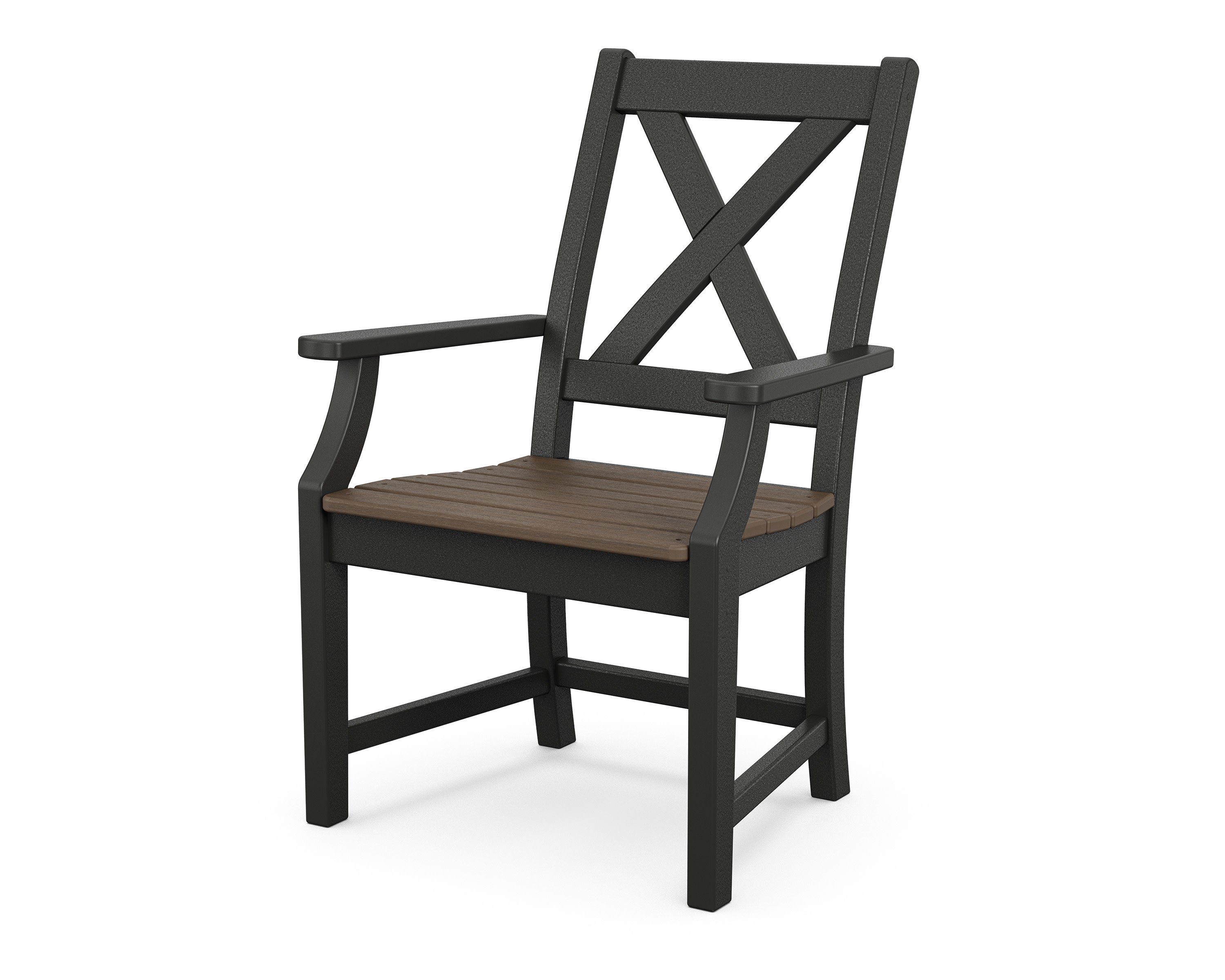 Braxton Dining Arm Chair in Black / Kona