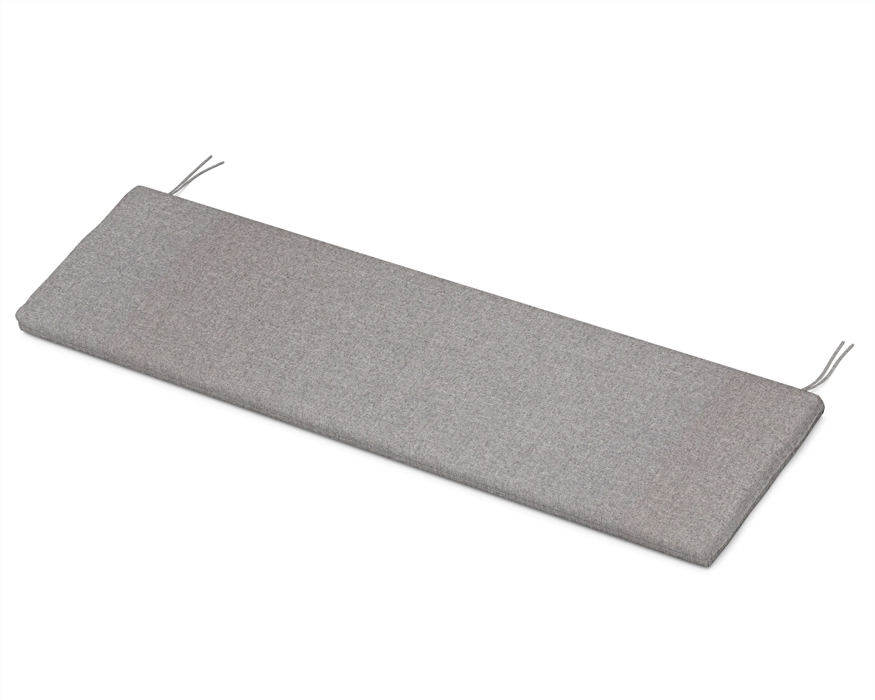 Ateeva Luxe 53" x 14" Outdoor Bench and Swing Cushion by POLYWOOD in Grey Mist