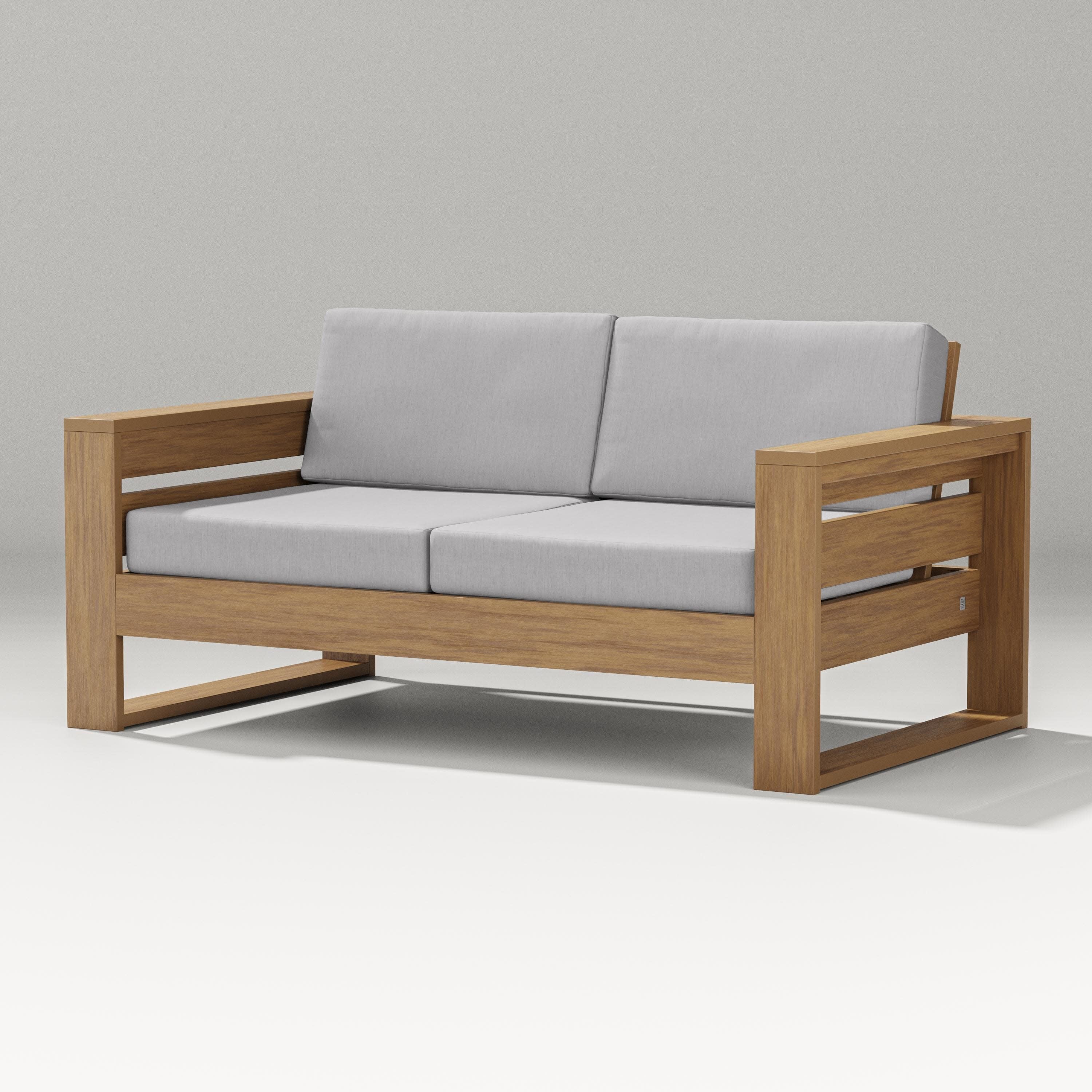 Latitude Loveseat in Natural / Granite