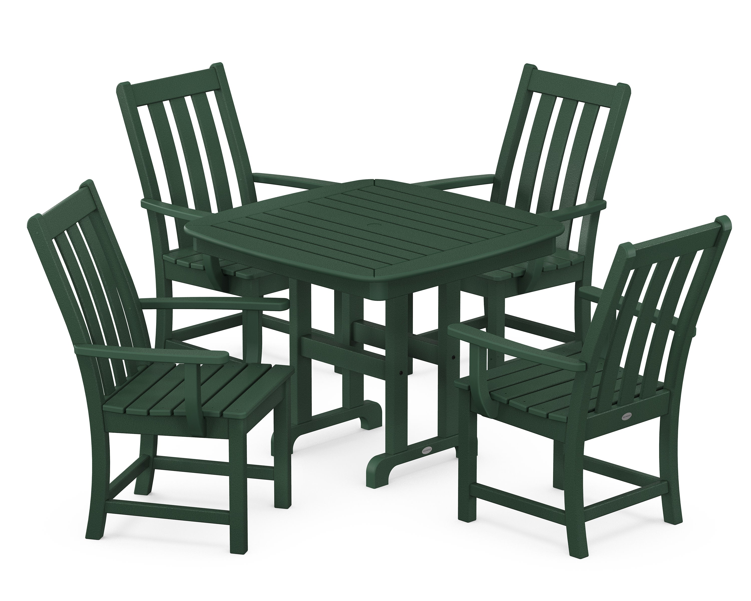 Vineyard 5-Piece Dining Set in Green