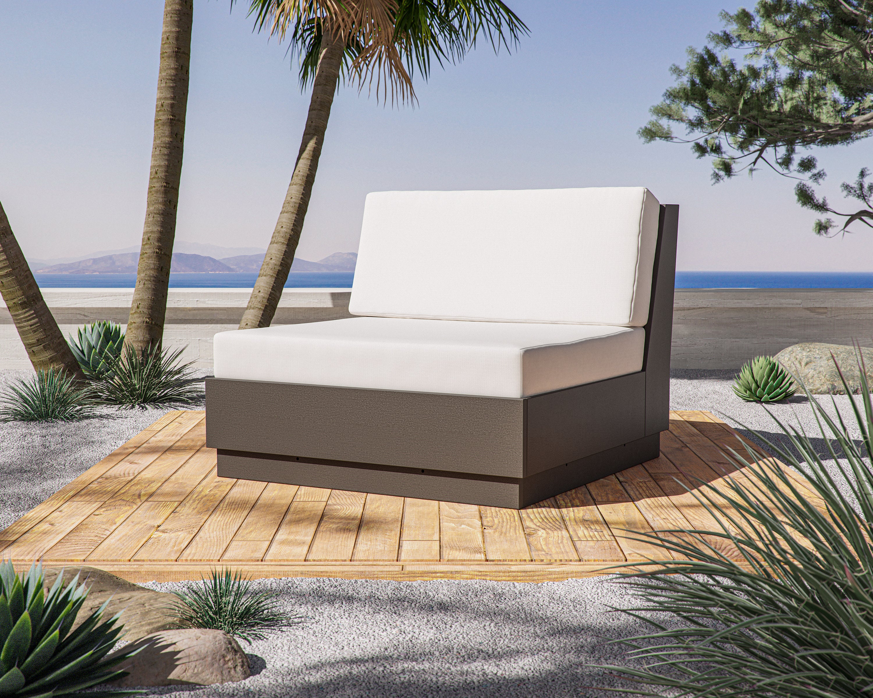 POLYWOOD Elevate Modular Armless Chair