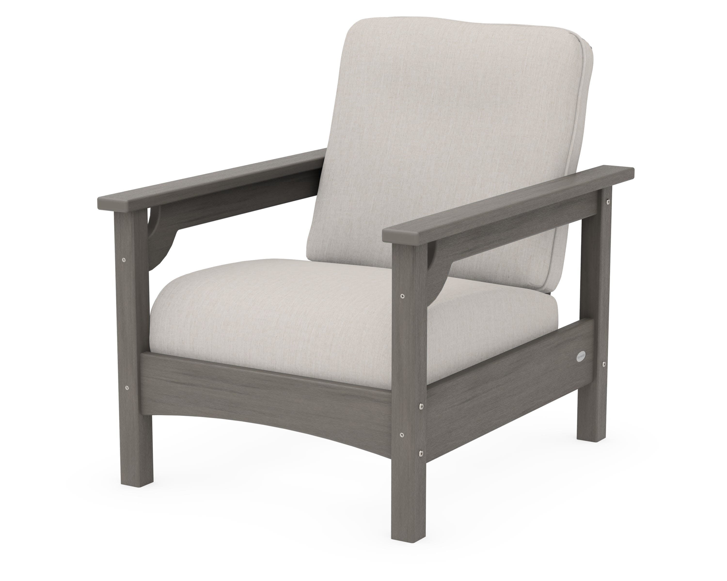 Club Chair in Driftwood / Cast Ash