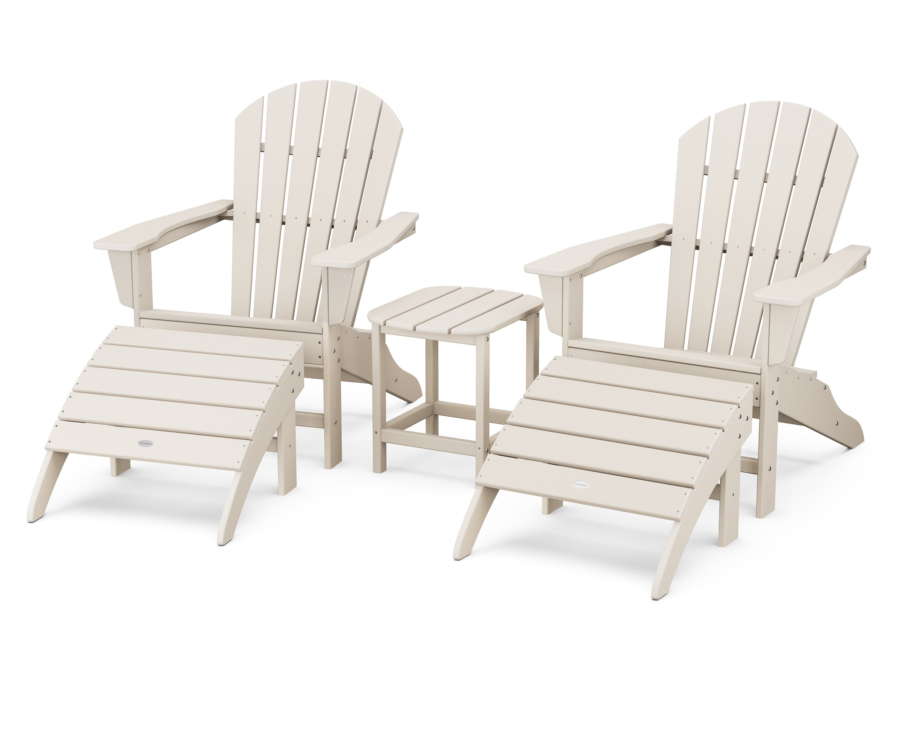 South Beach Adirondack 5-Piece Set in Sand