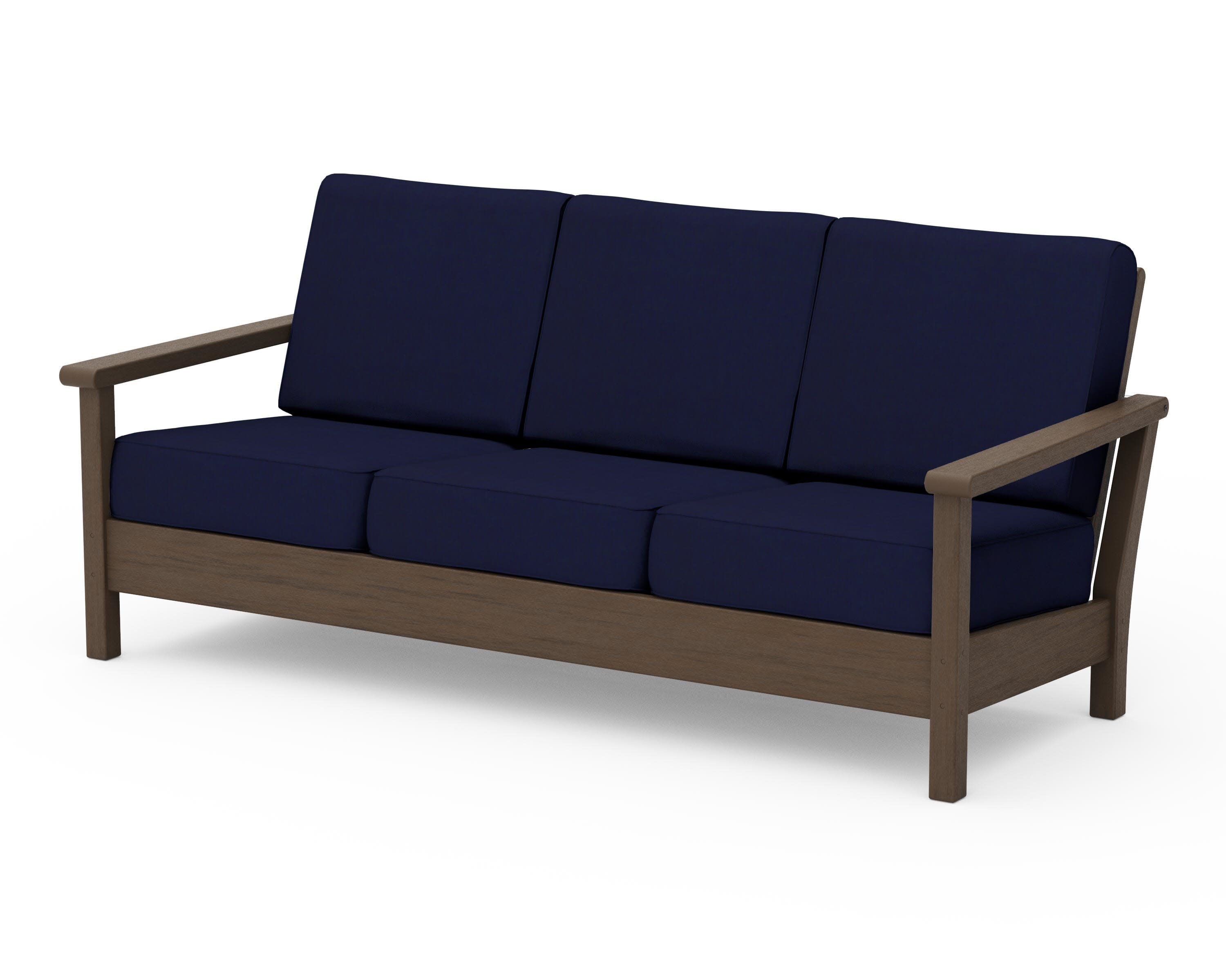 Harbour Deep Seating Sofa in Kona / Navy