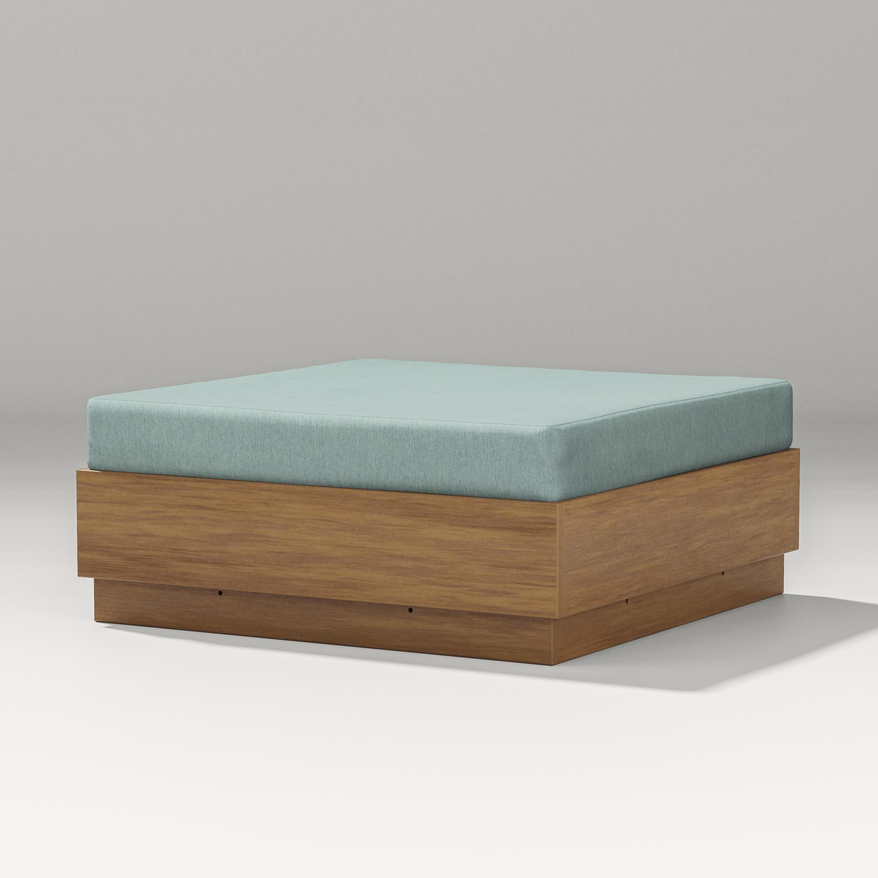 Elevate Lounge Ottoman in Natural / Glacier Spa
