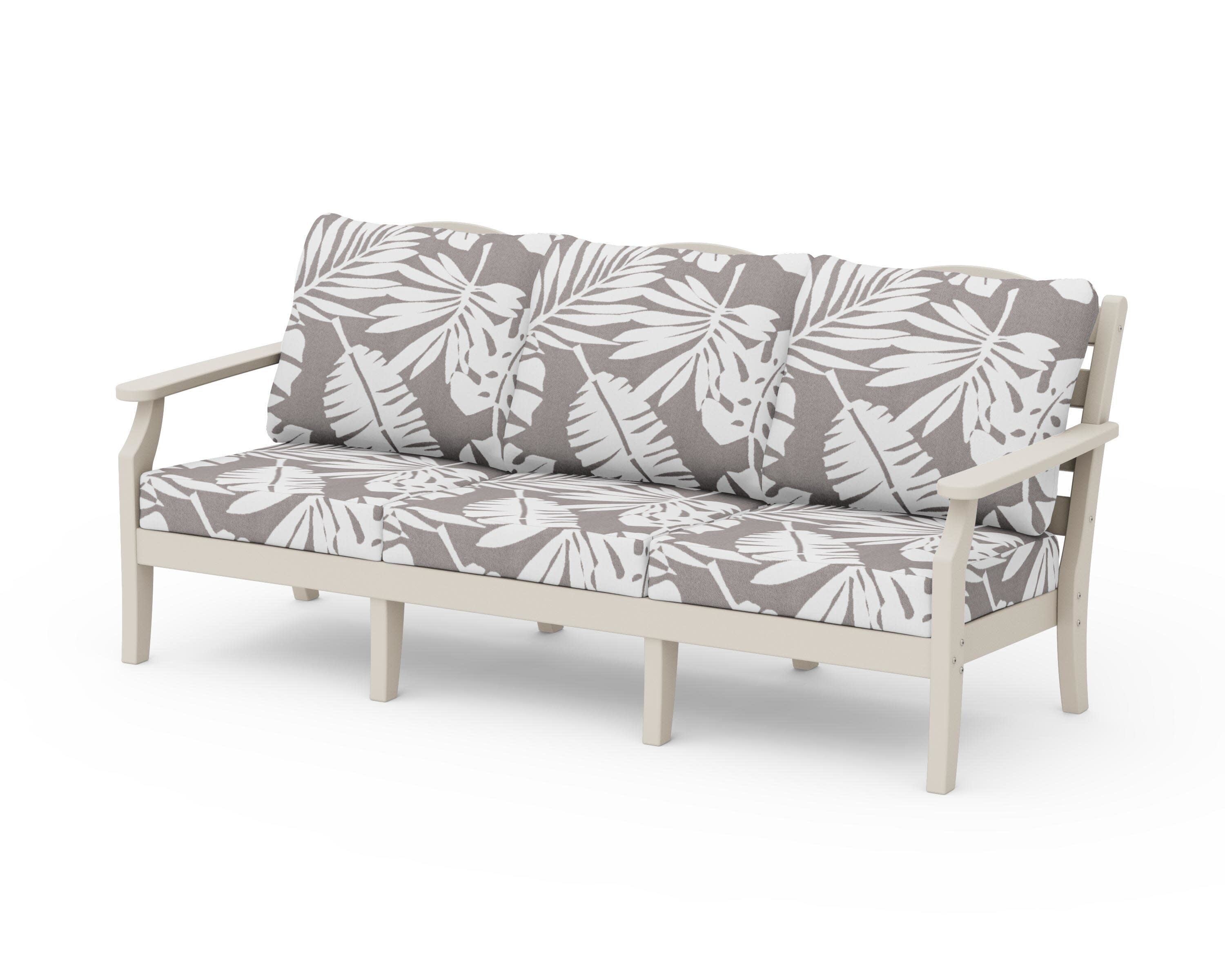Savannah Deep Seating Sofa in Sand / Leaf Grey Mist