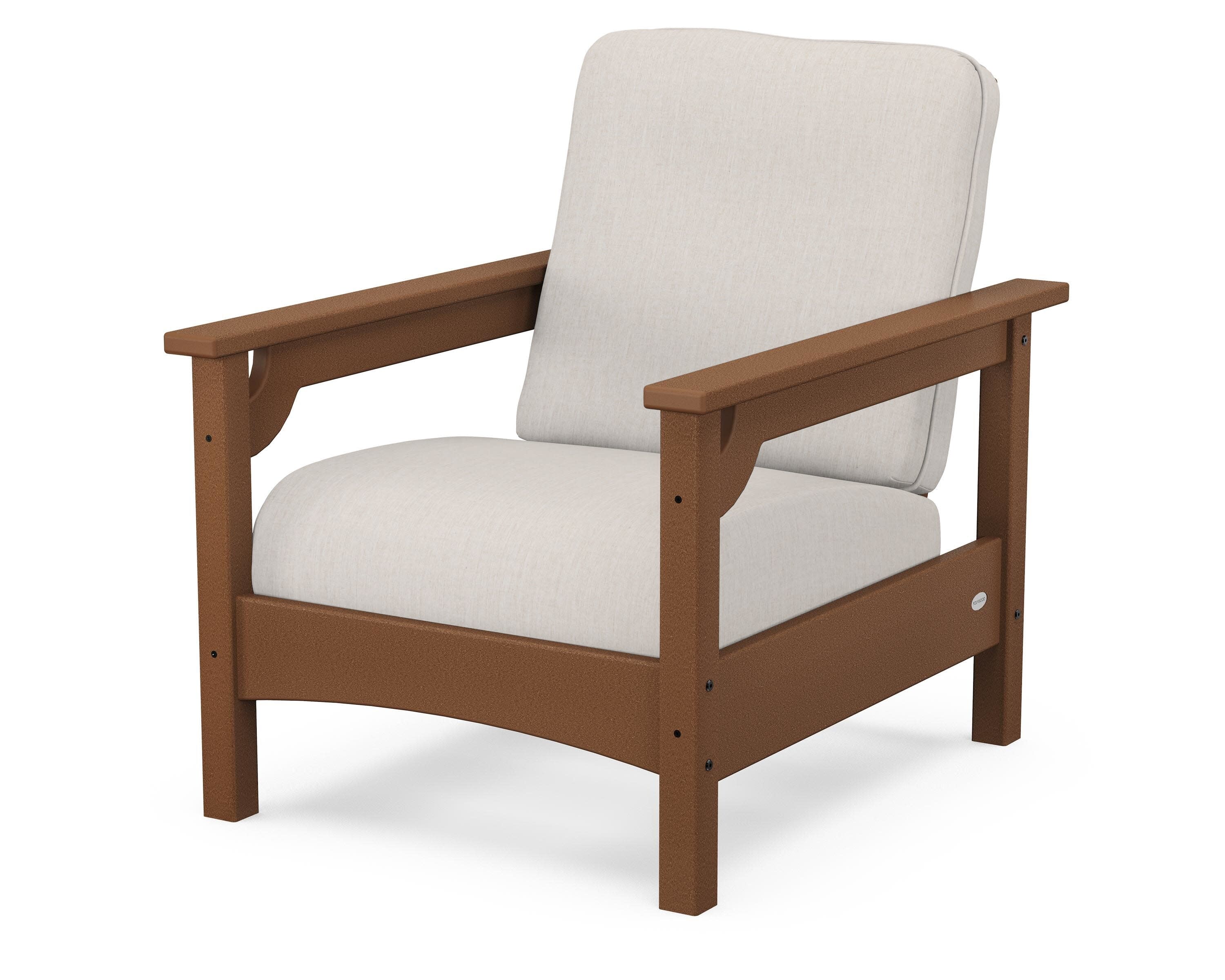 Club Chair in Teak / Cast Ash