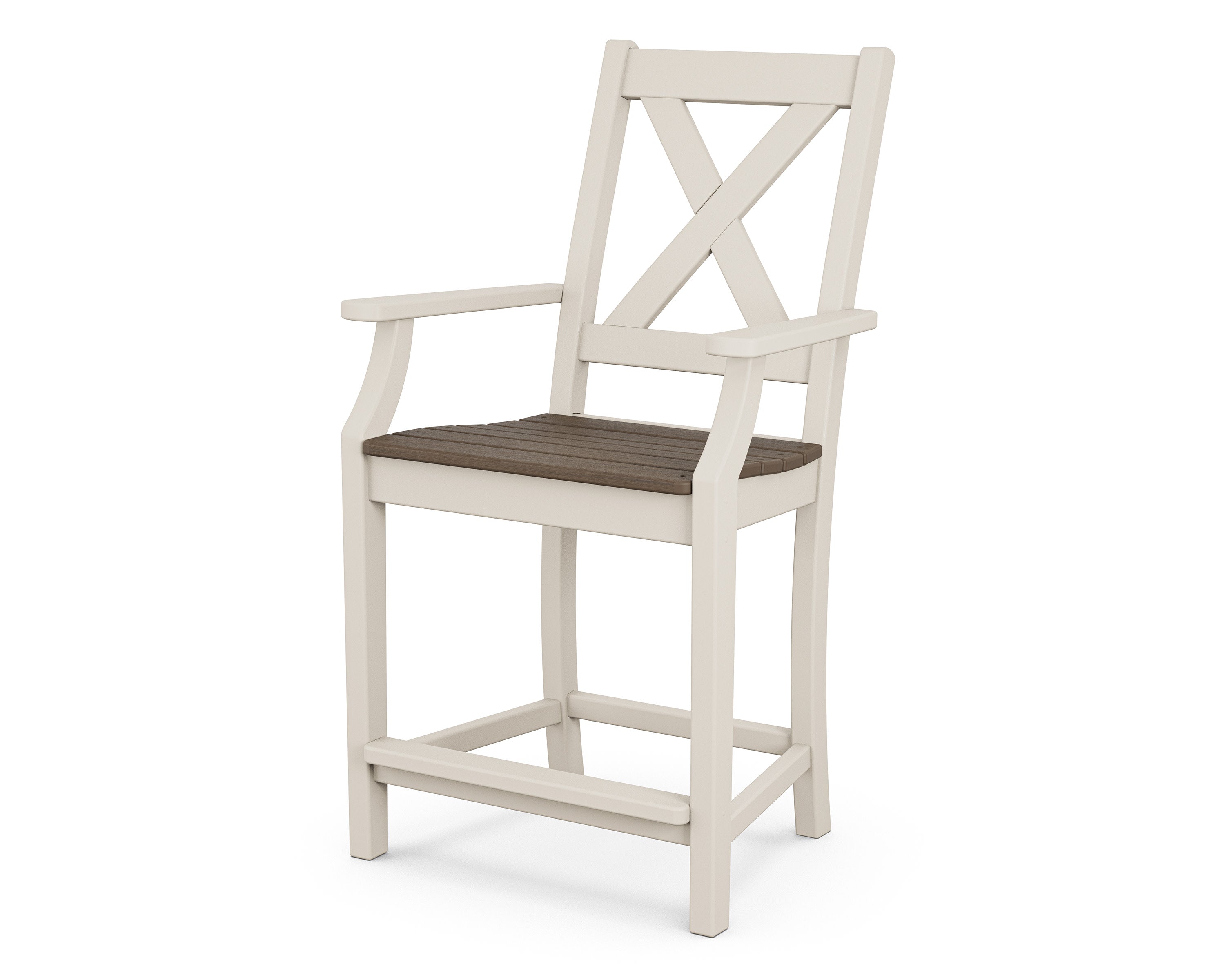 Braxton Counter Arm Chair in Sand / Kona