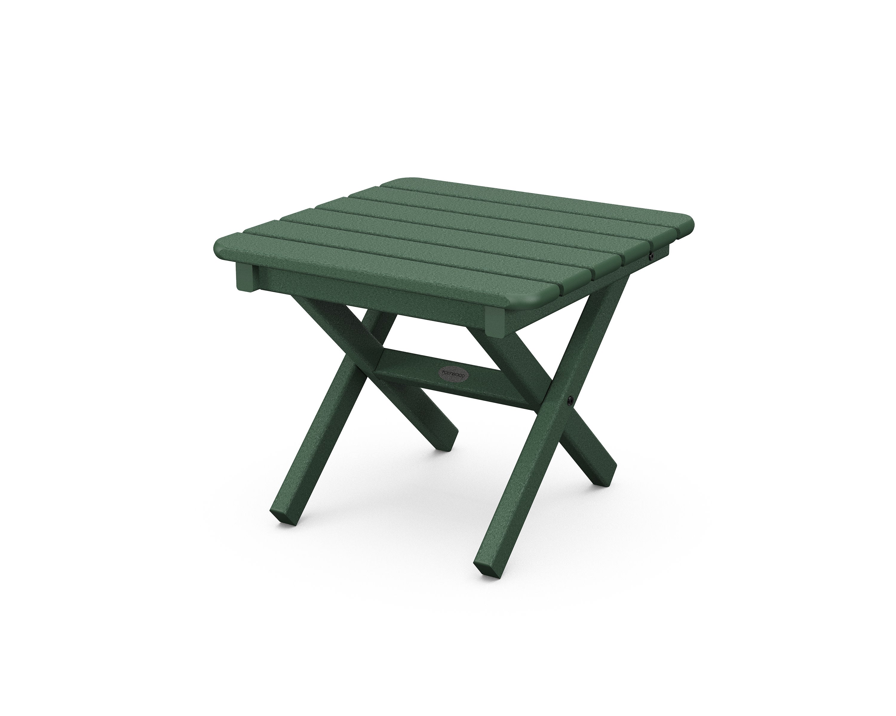 Square 18" Folding Side Table in Green