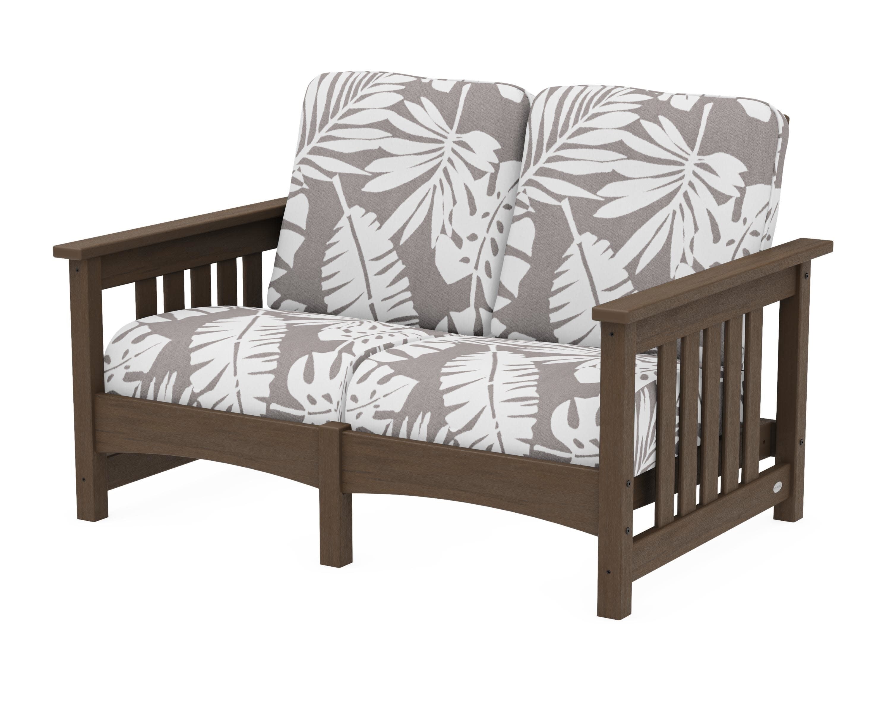 Club Mission Loveseat in Kona / Leaf Grey Mist
