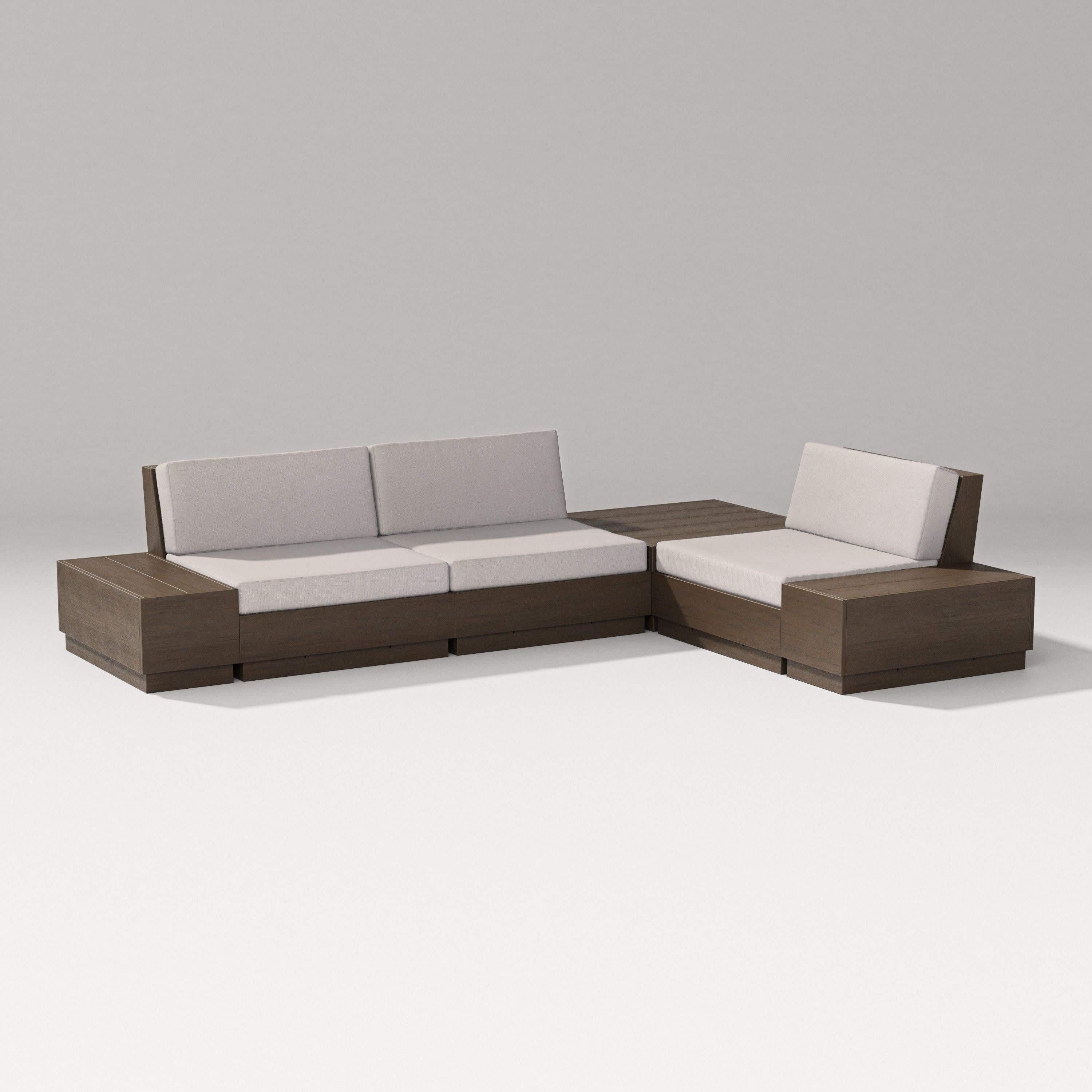 Elevate 6-Piece Corner Sectional in Kona / Dune Burlap