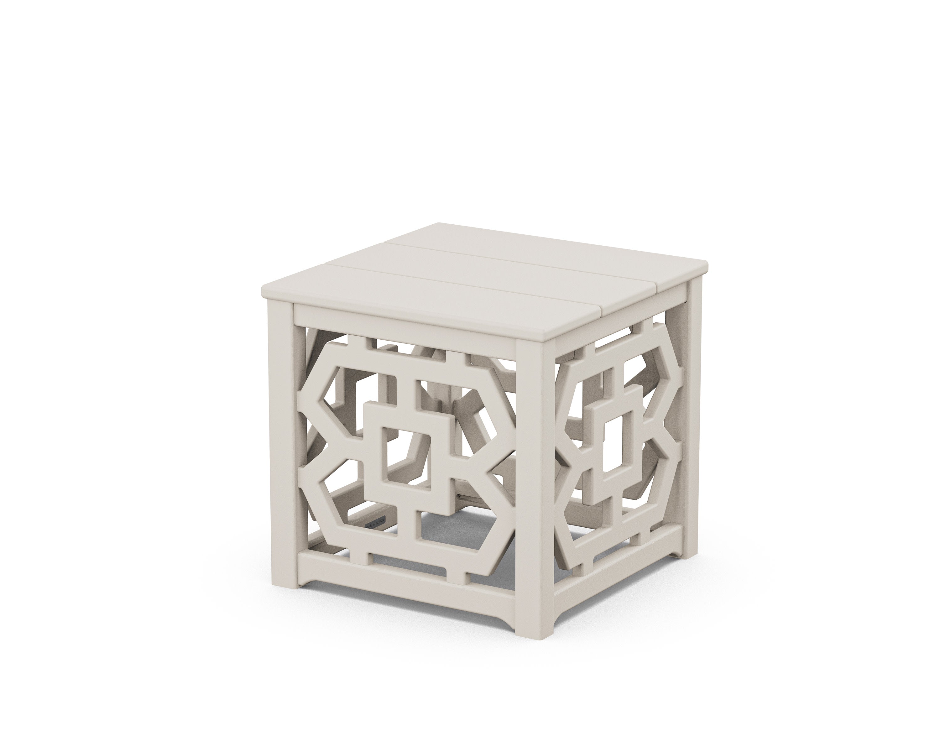 Chinoiserie Accent Table in Sand