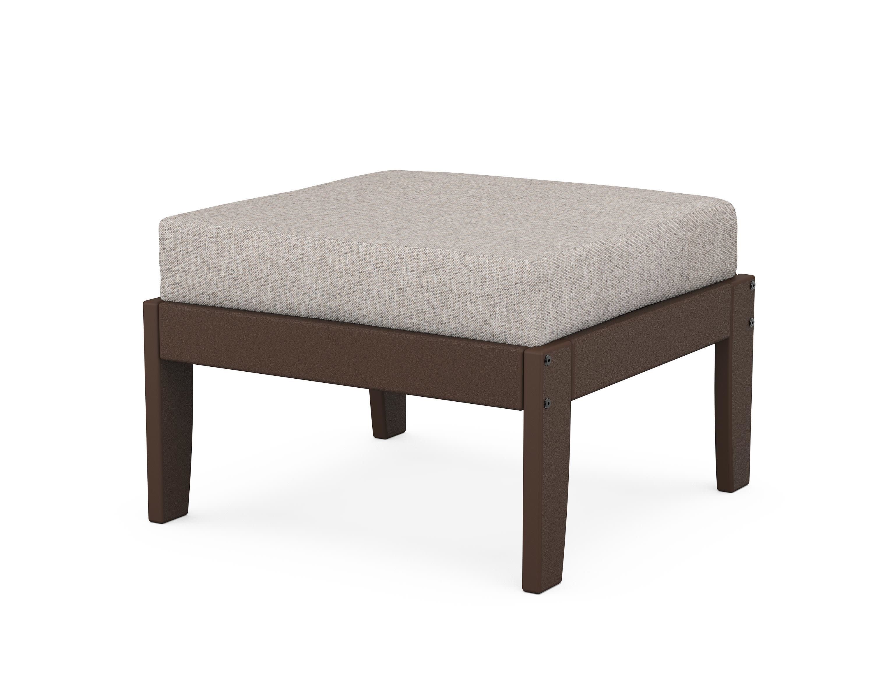 Modular Ottoman - Classic in Mahogany / Weathered Tweed