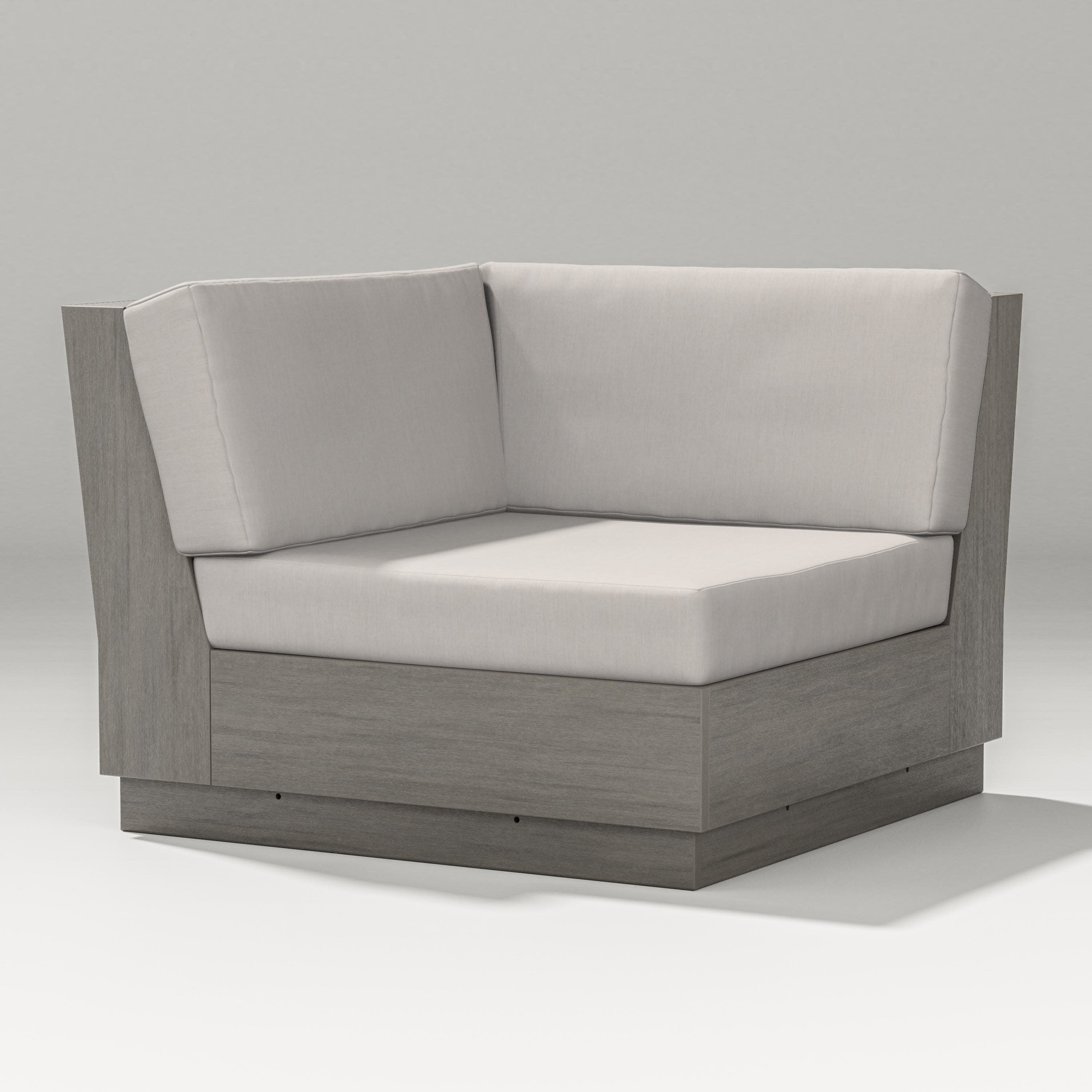 Elevate Modular Corner Chair in Driftwood / Cast Ash