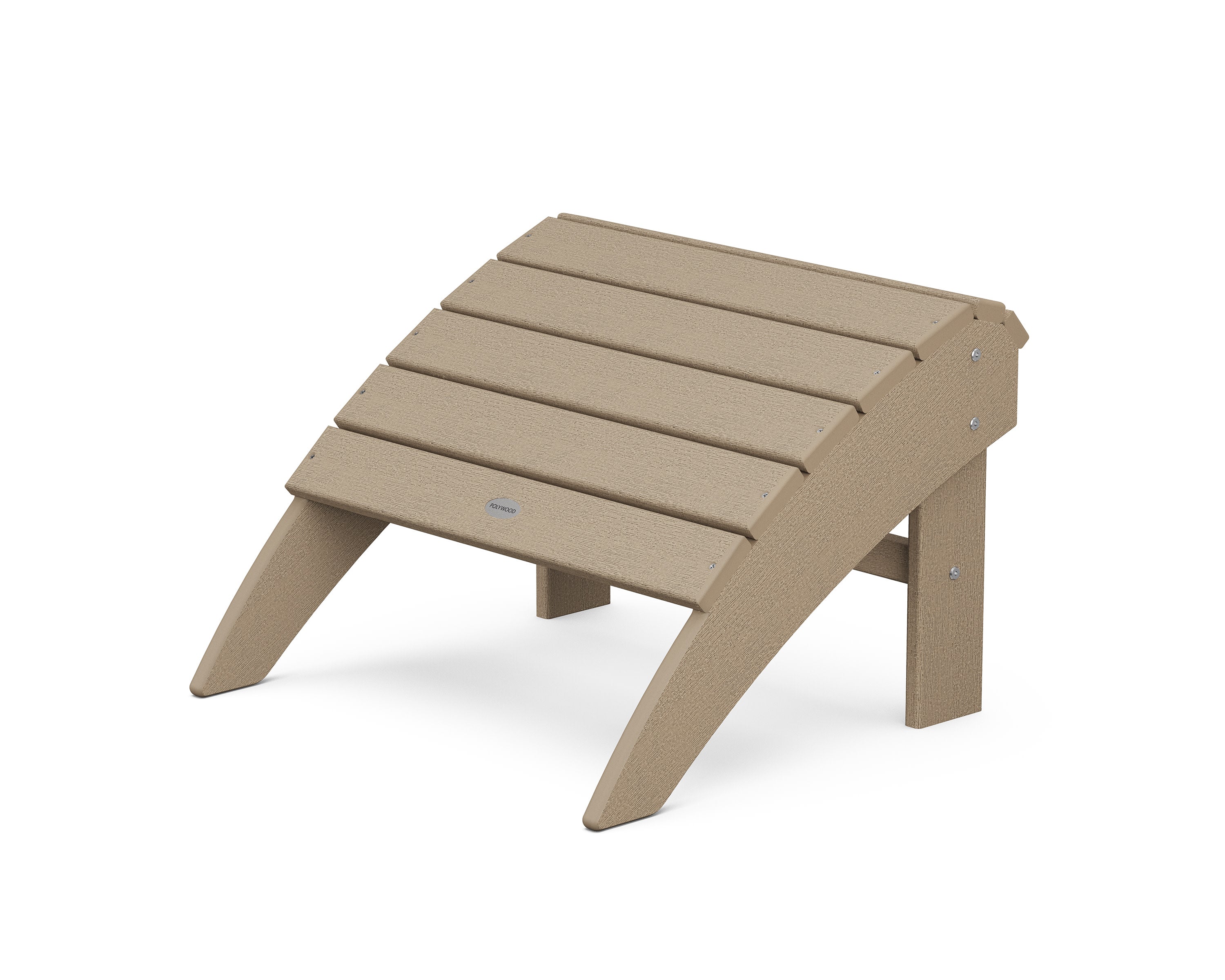 Vineyard Curveback Adirondack Ottoman in Vintage Sahara