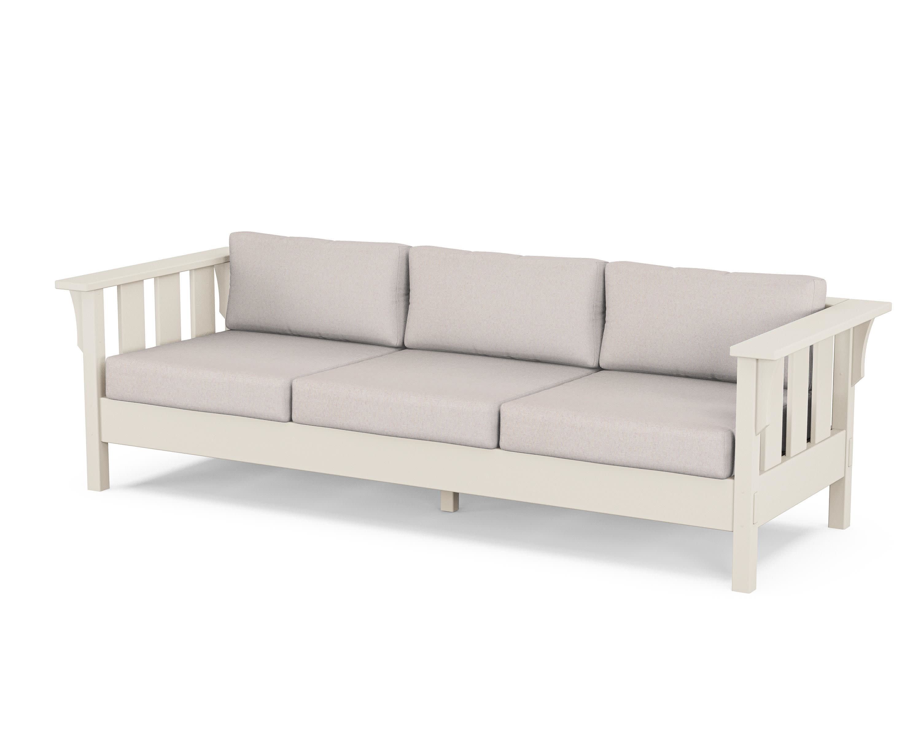 Acadia Deep Seating Sofa in Sand / Dune Burlap